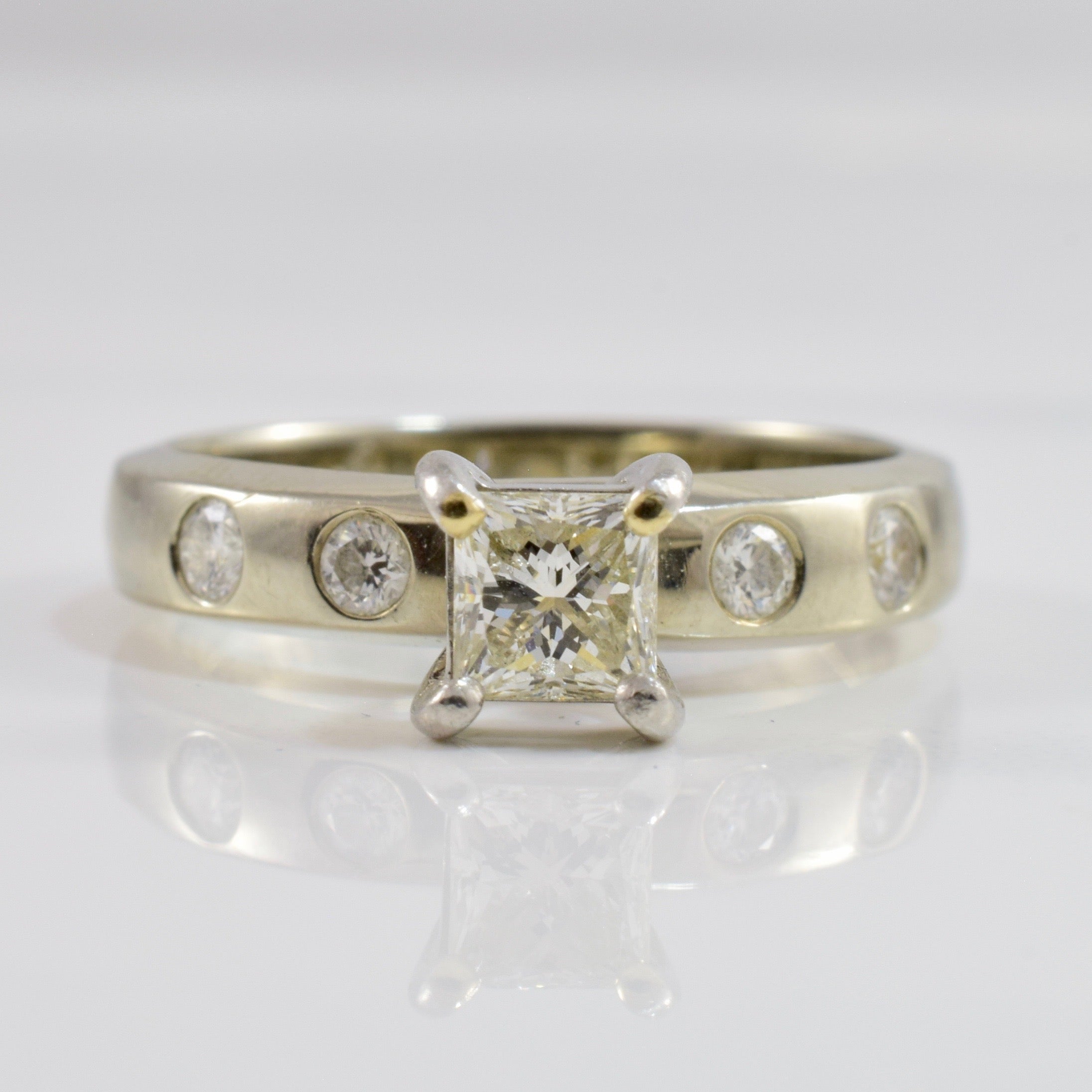 Five Stone Princess Diamond Engagement Ring | 0.65ctw | SZ 7 |