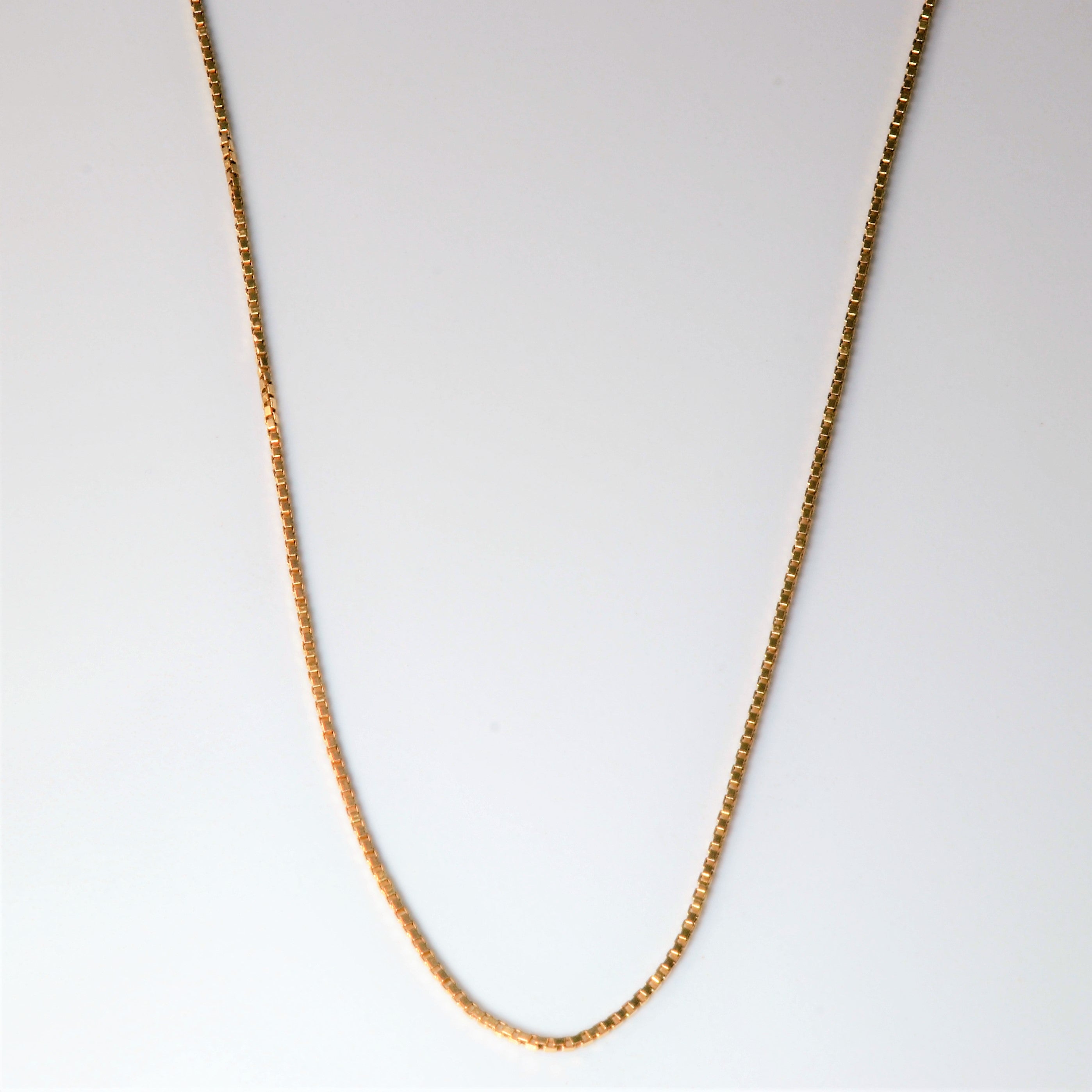 10k Yellow Gold Box Chain | 16" |