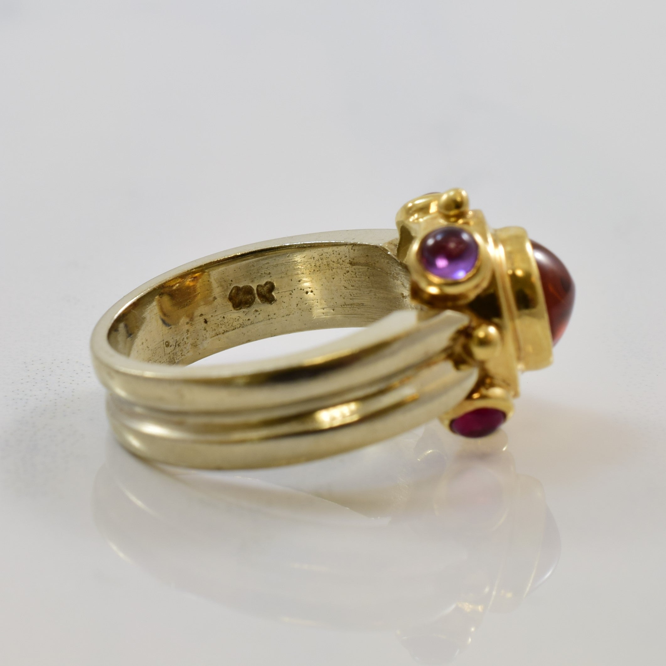 Multi Gem Cabochon Cocktail Ring | 2.00ctw | SZ 6 |