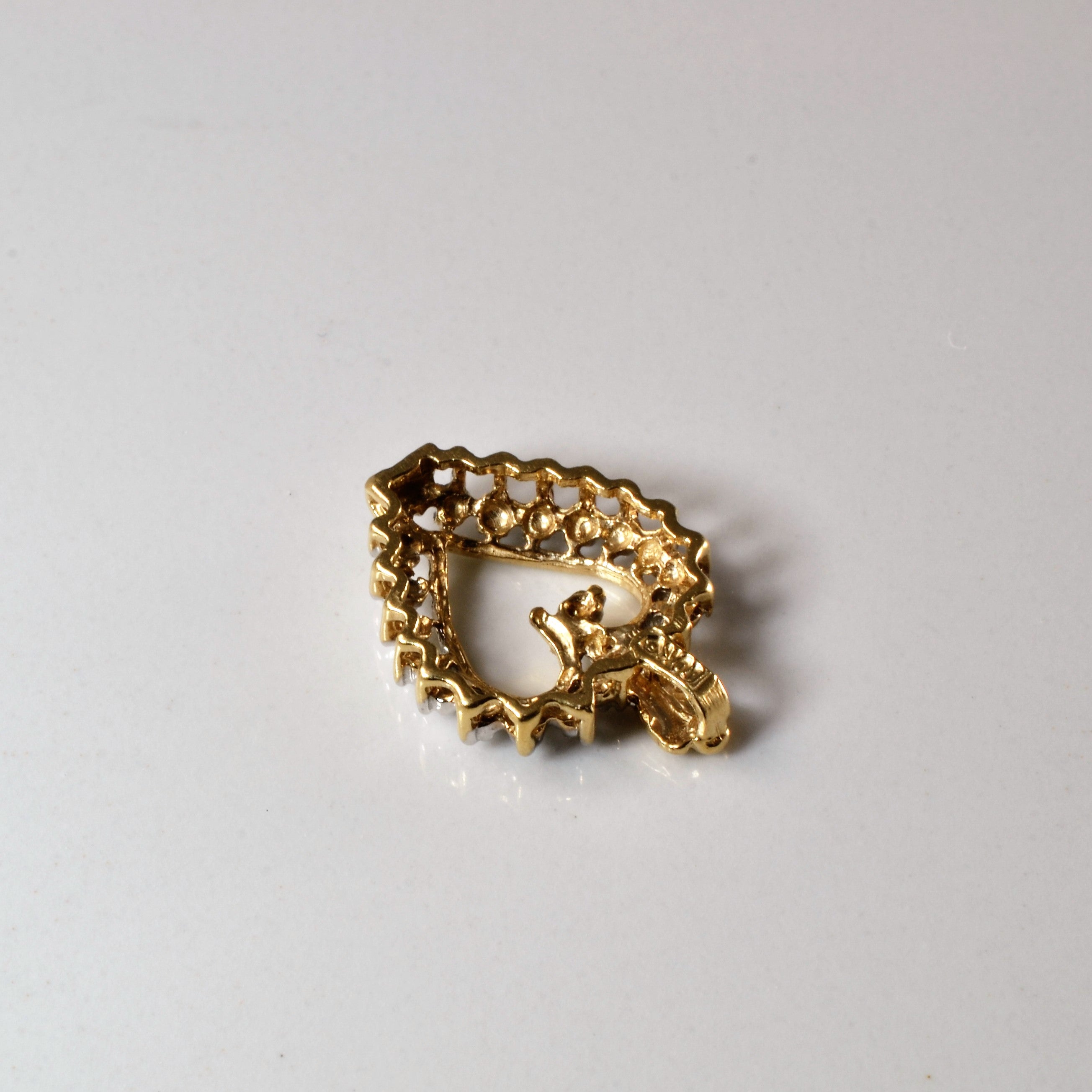 Pave Diamond Heart Pendant | 0.005ctw |
