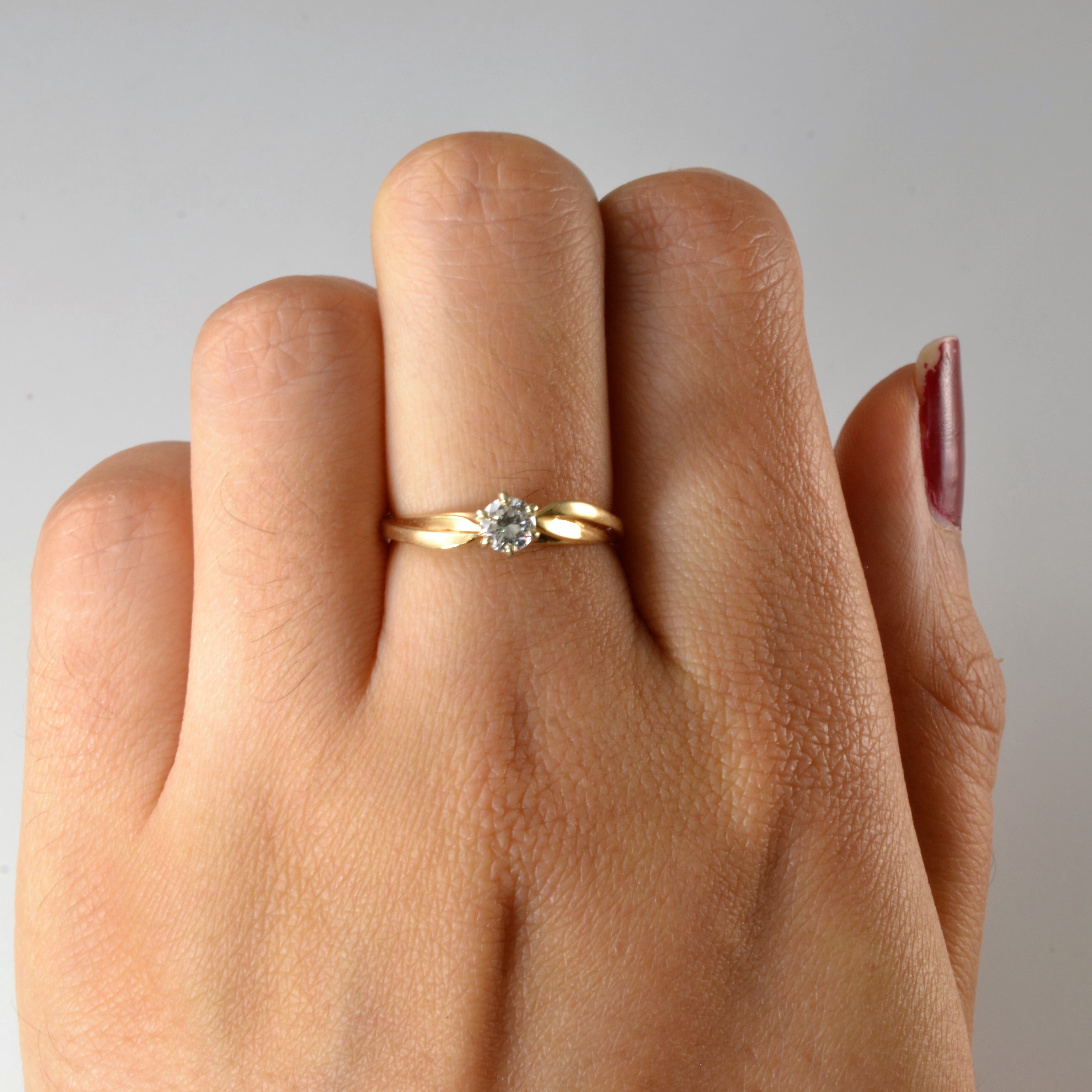 Six Prong Solitaire Diamond Ring | 0.24ct | SZ 5.75 |