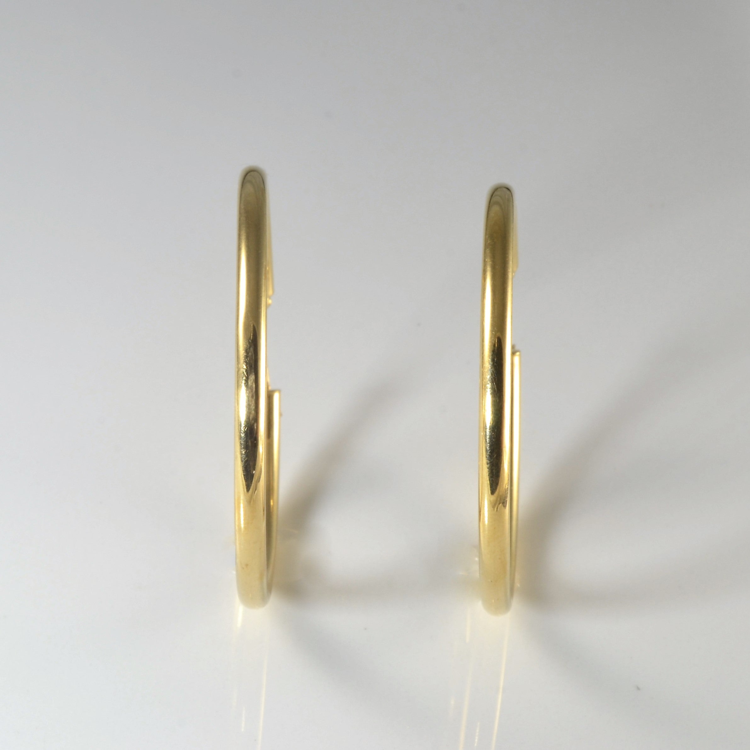 14k Yellow Hoop Earrings |