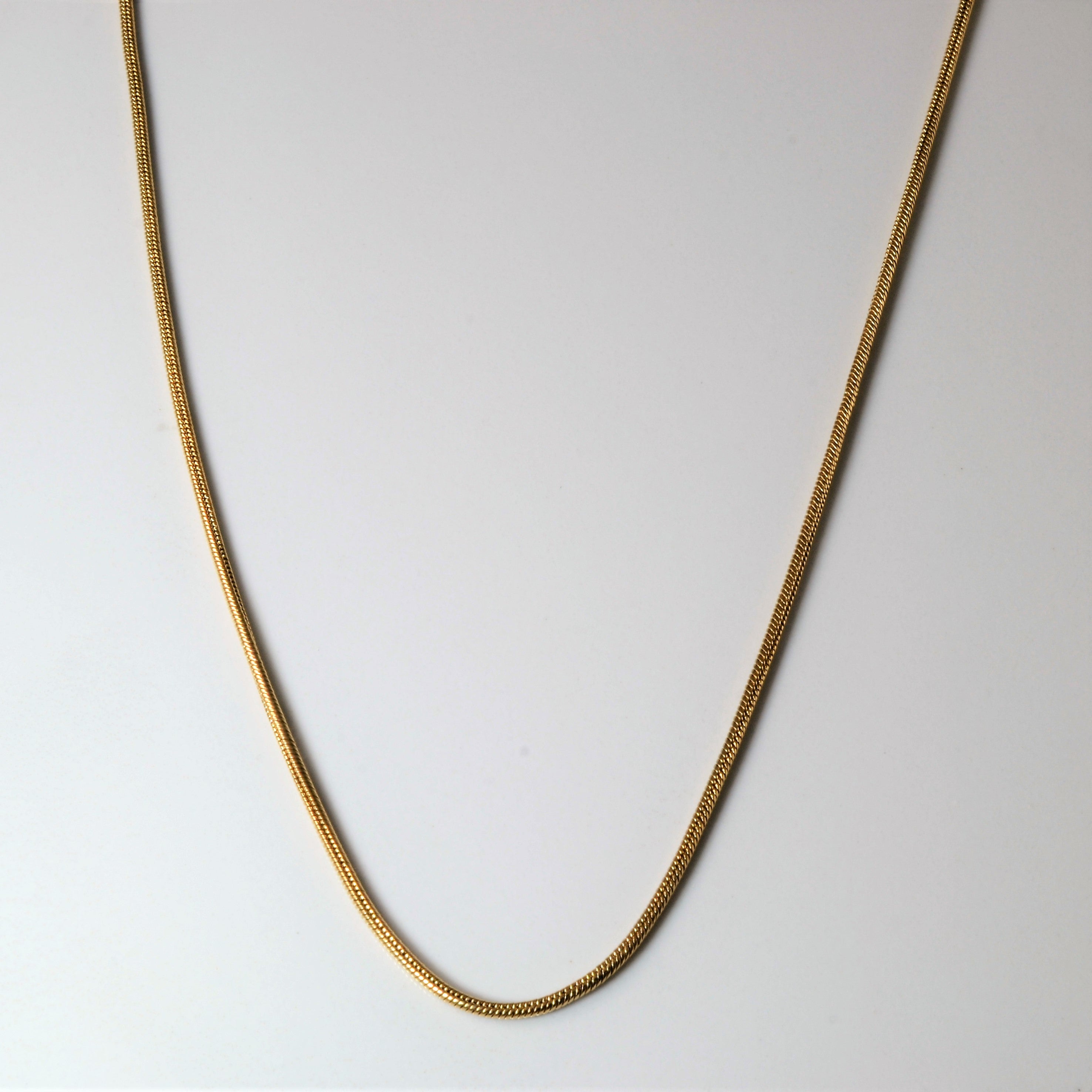 10k Yellow Gold Snake Chain | 22" |