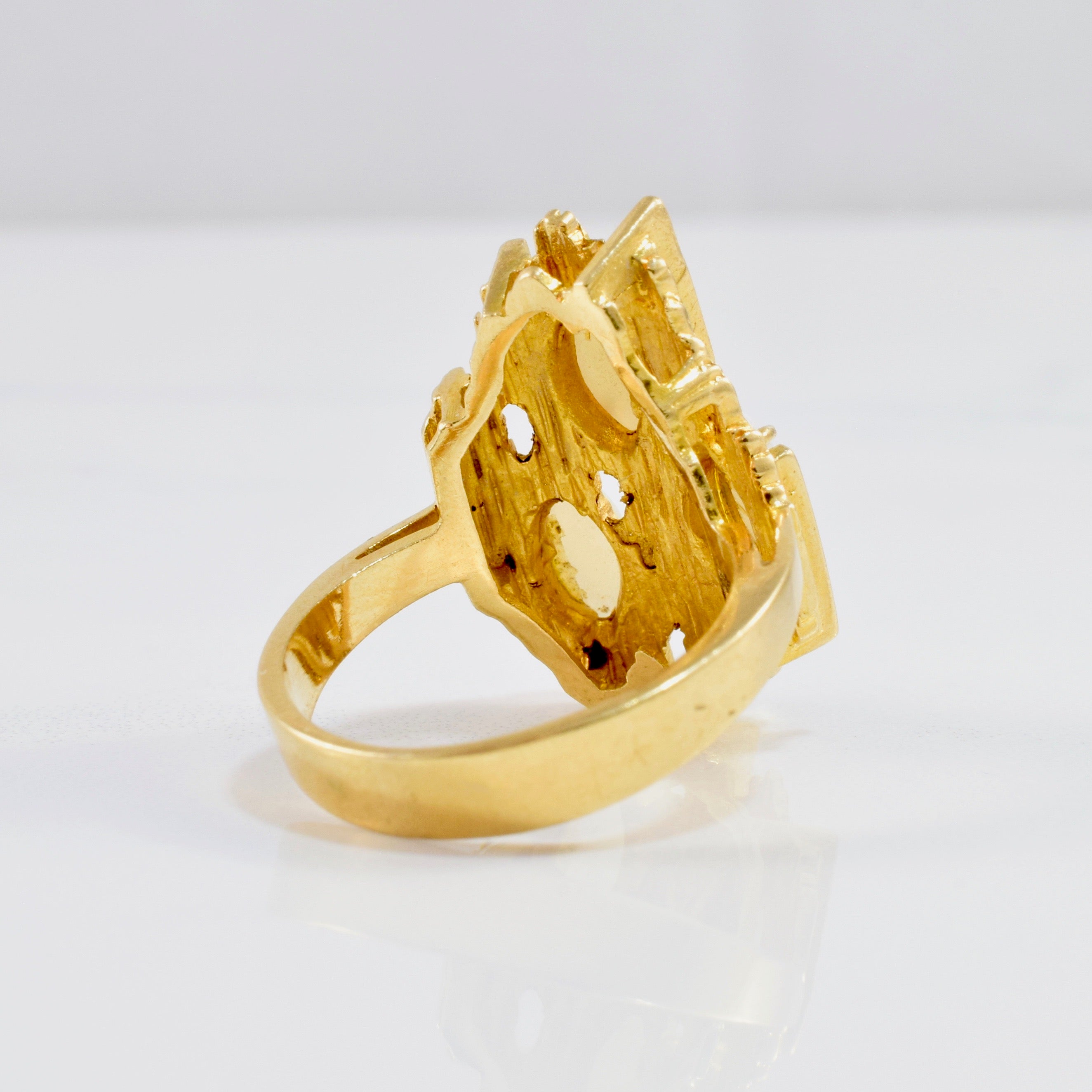 Bague en opale texturée | Taille 7,5 |