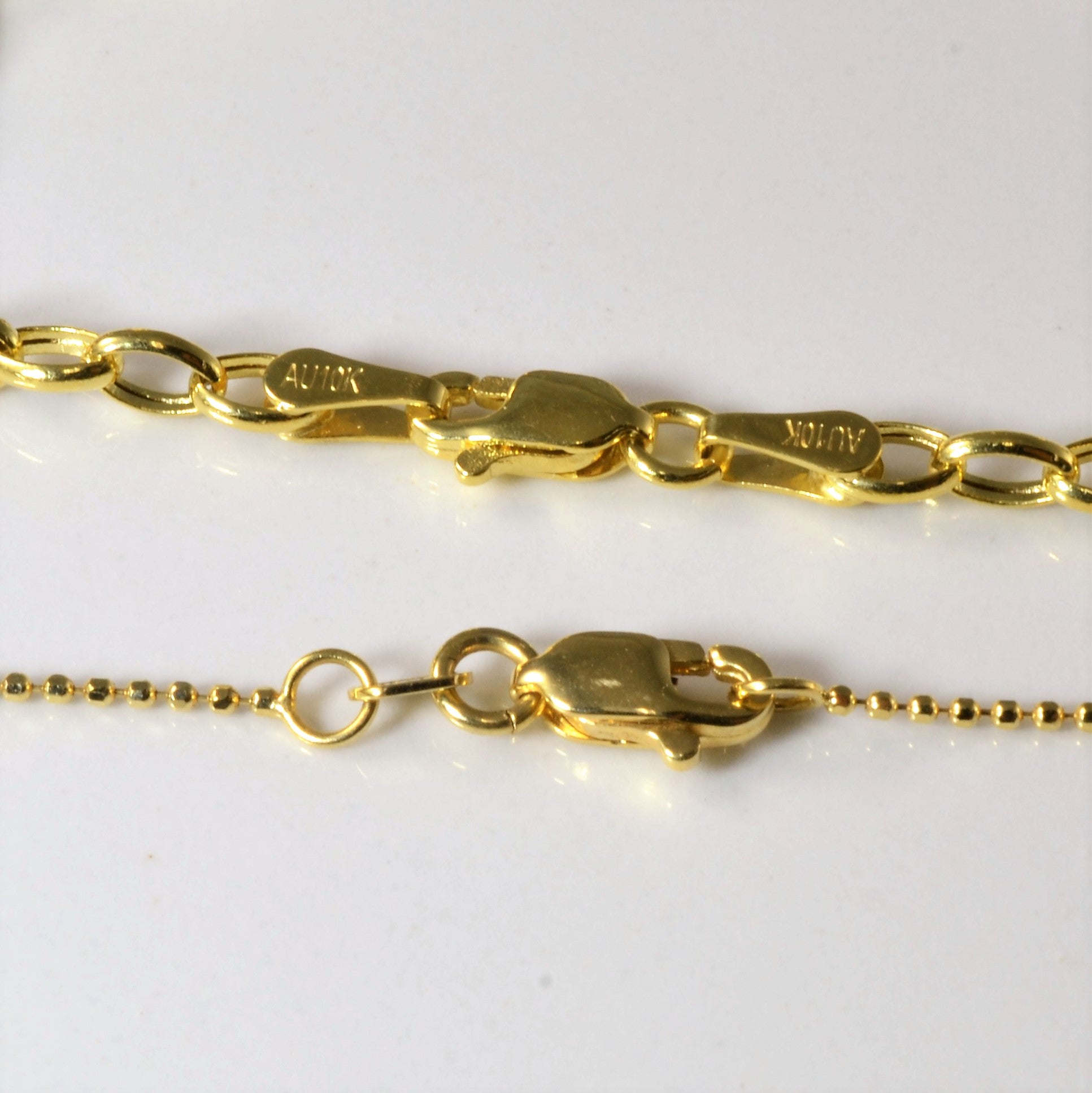Yellow Gold Beaded Necklace, Bracelet & Earrings Set | 40"| 8"|
