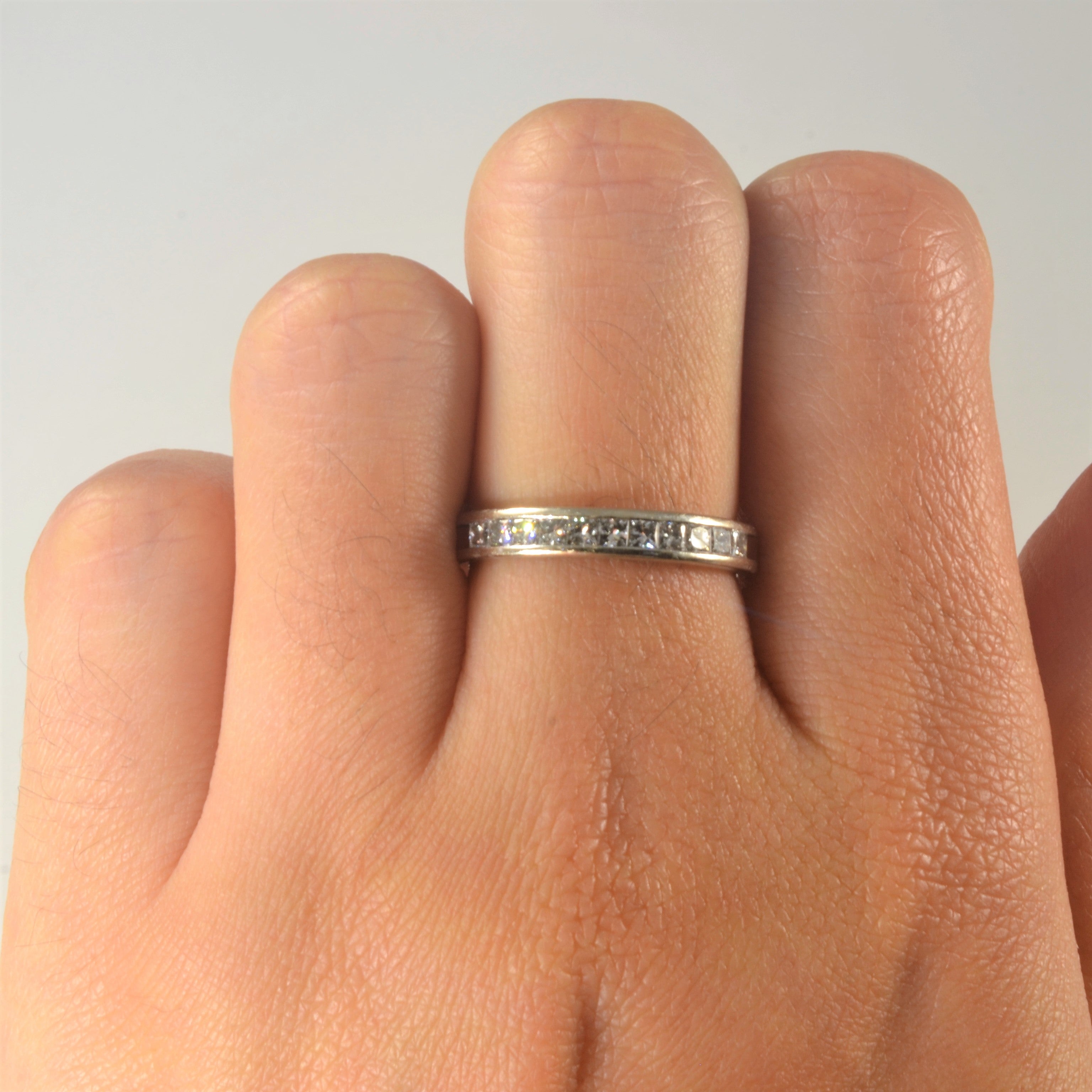 Princess Diamond Semi Eternity Band | 0.44ctw | SZ 6 |