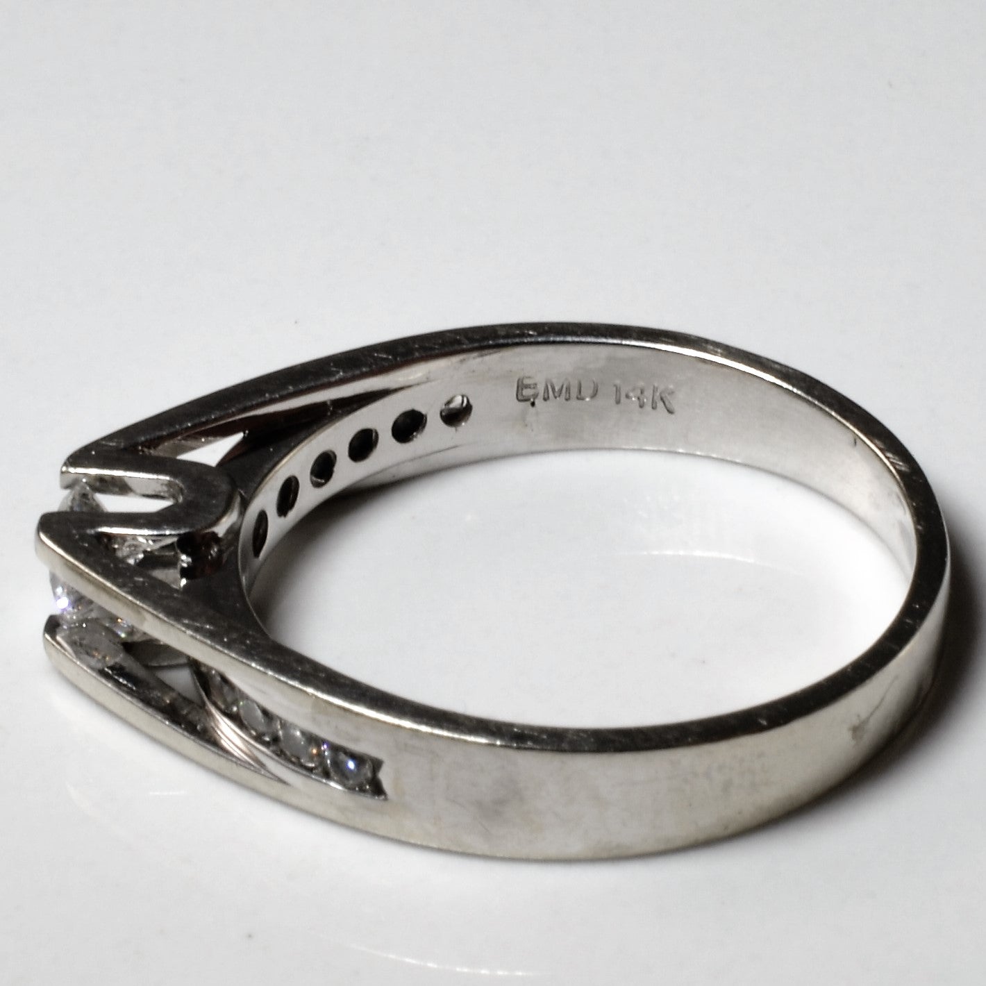 Low Profile Channel Engagement Ring | 0.40ctw | SZ 8 |