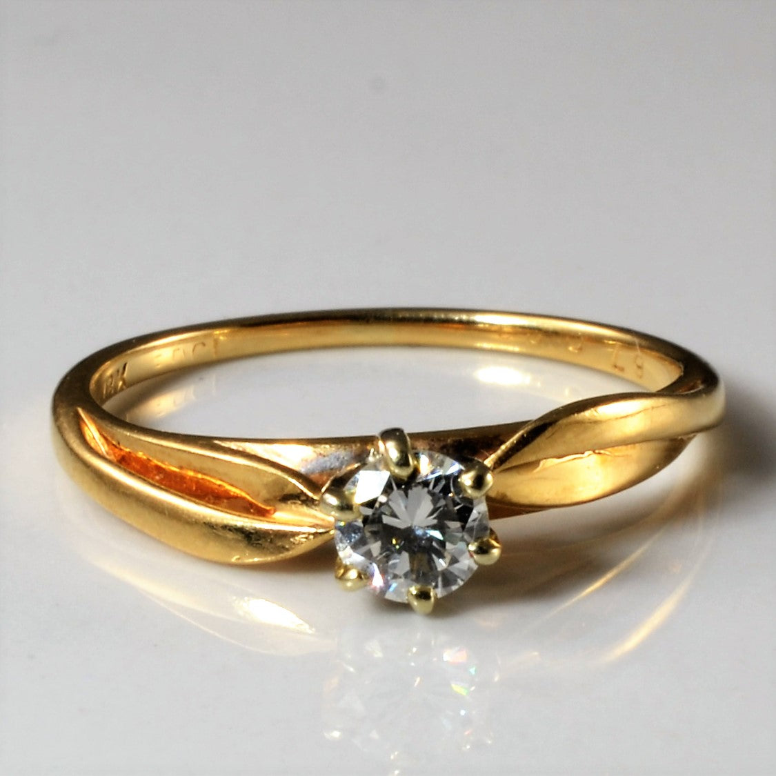 Six Prong Solitaire Diamond Ring | 0.24ct | SZ 5.75 |