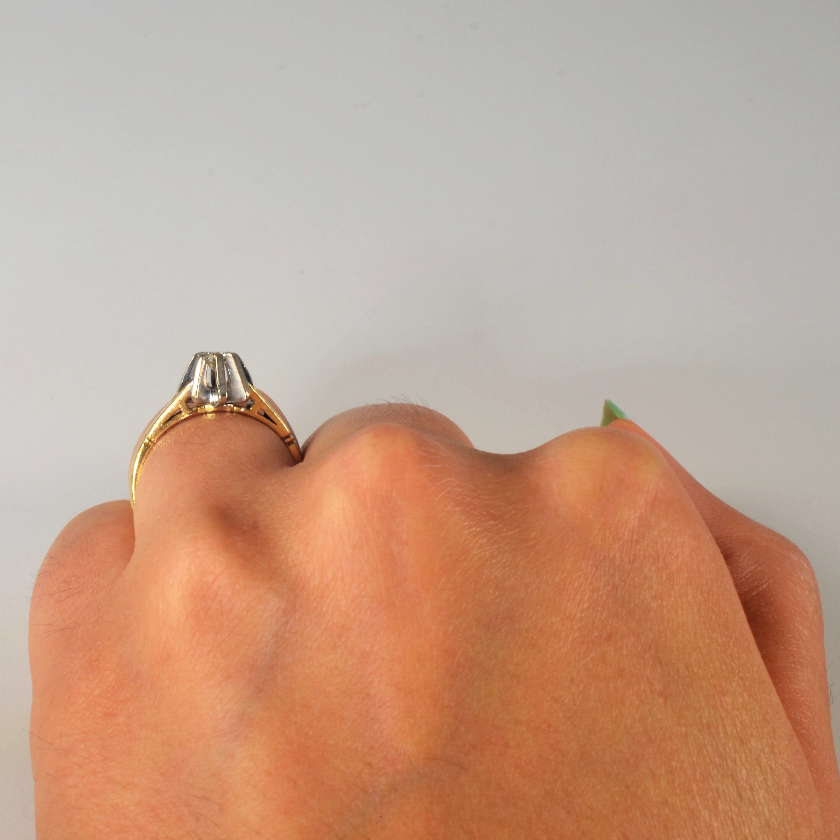 Starburst Diamond Solitaire Ring | 0.20ct | SZ 6 |