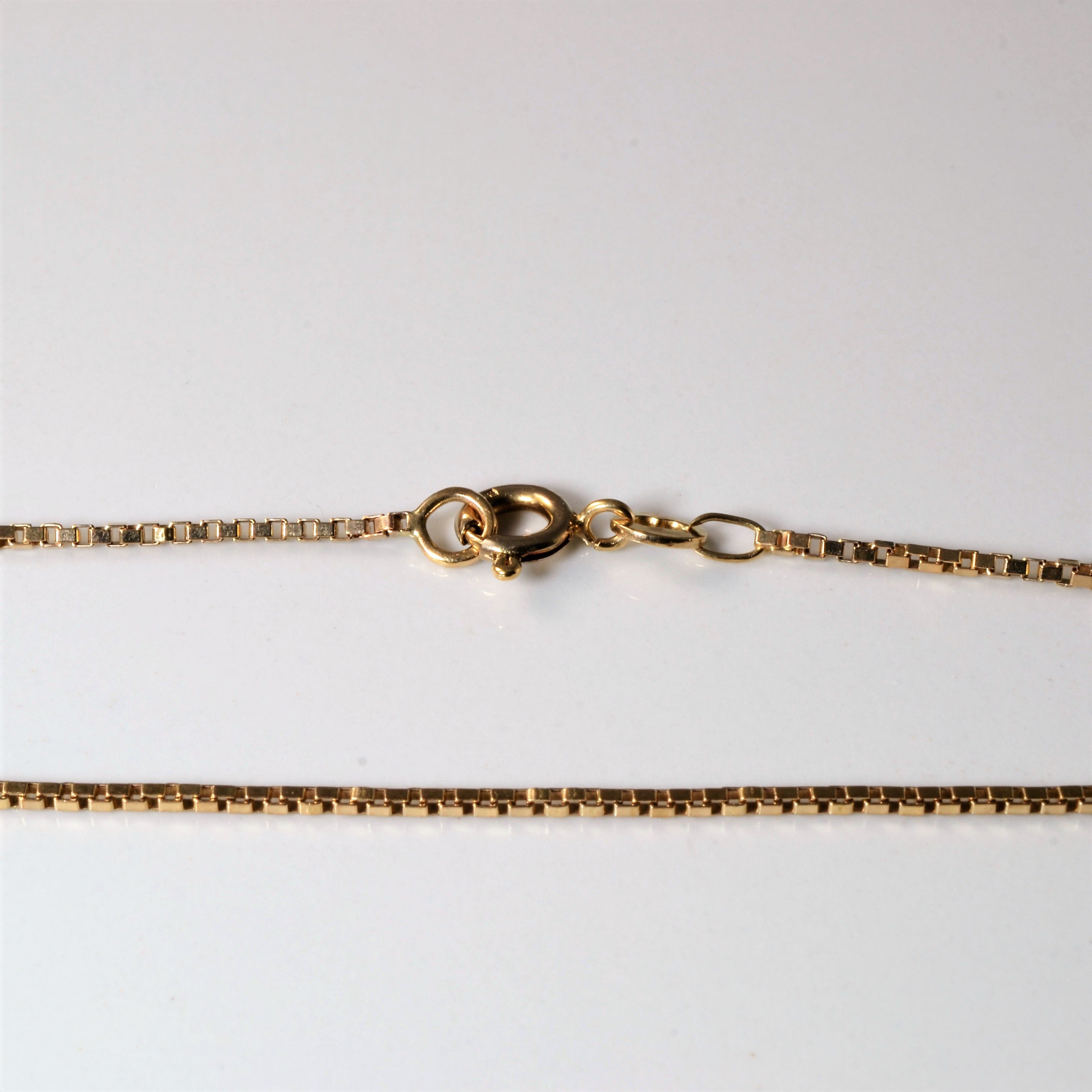 10k Yellow Gold Box Chain | 16" |