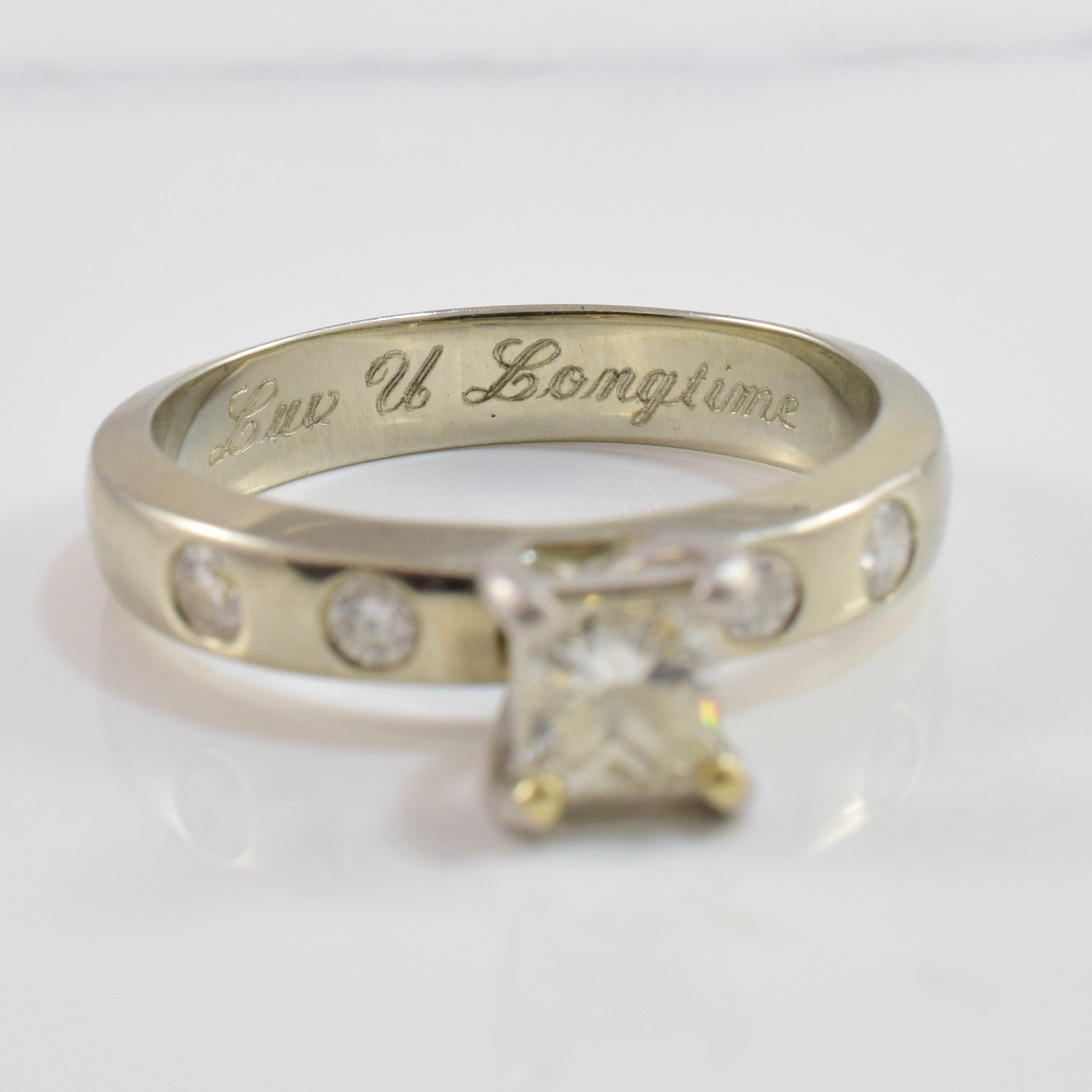 Five Stone Princess Diamond Engagement Ring | 0.65ctw | SZ 7 |