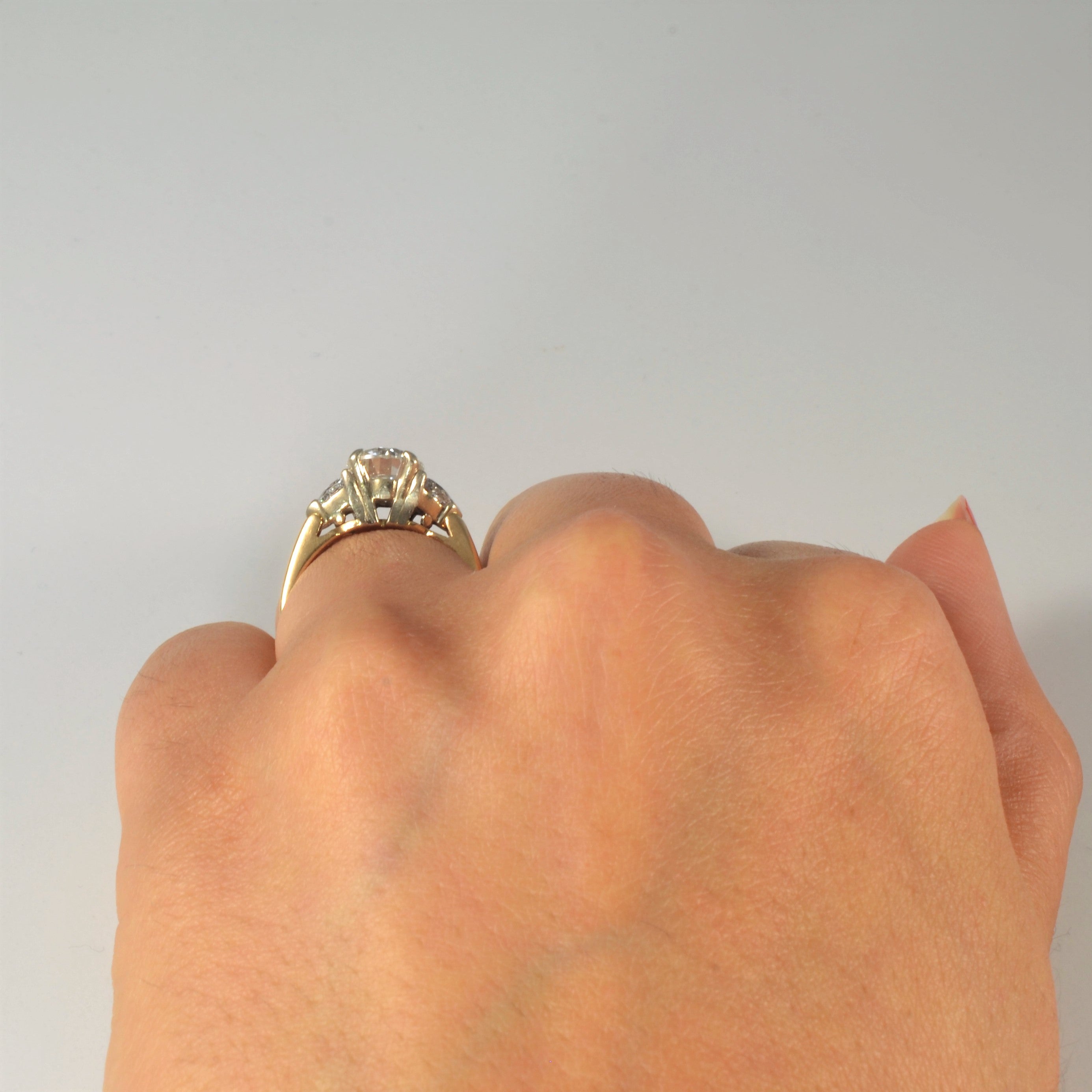 Bague de fiançailles trois diamants | 1,64 ct | Taille 5,25 |