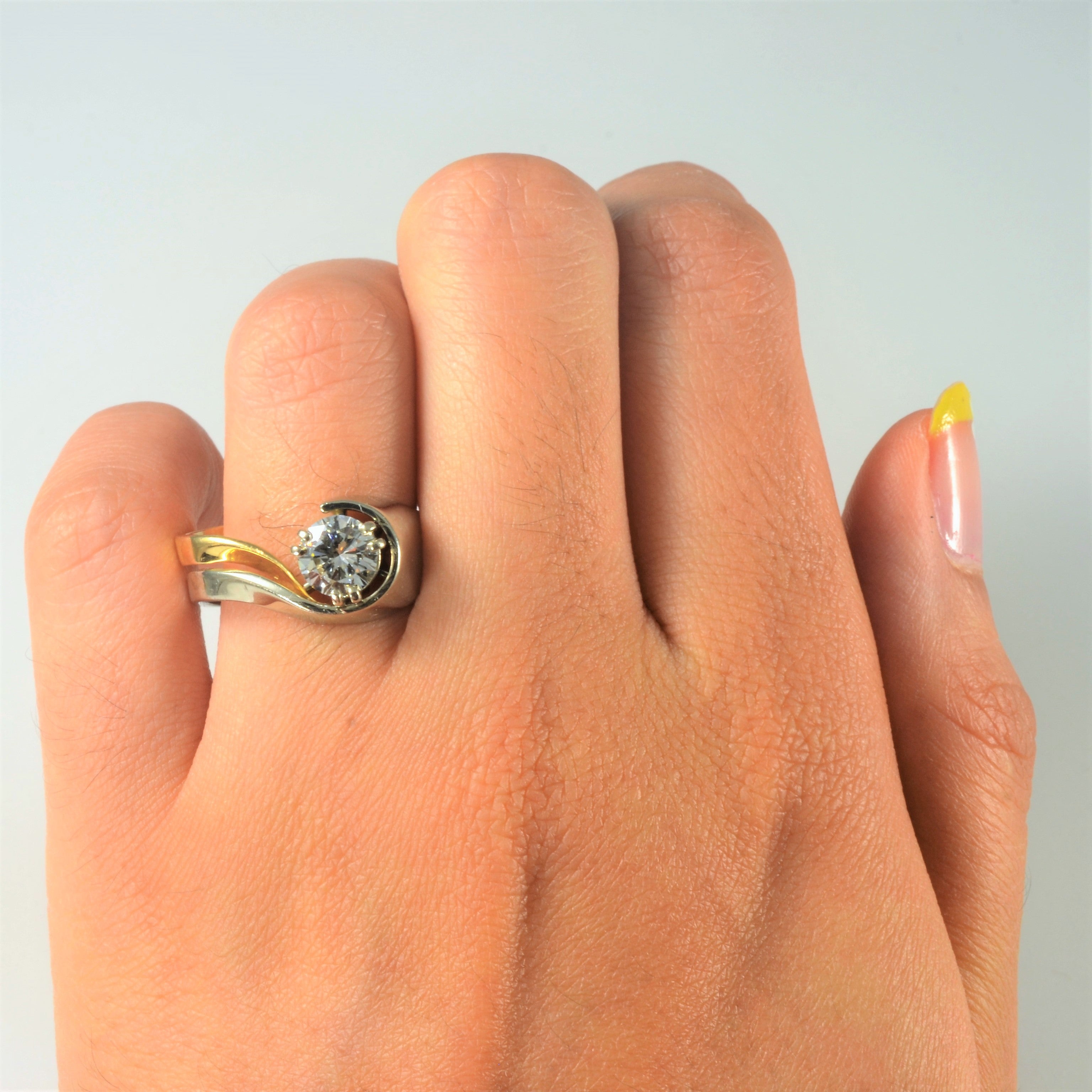 Double Prong Bypass Diamond Ring | 1.01ct | SZ 8.25 |