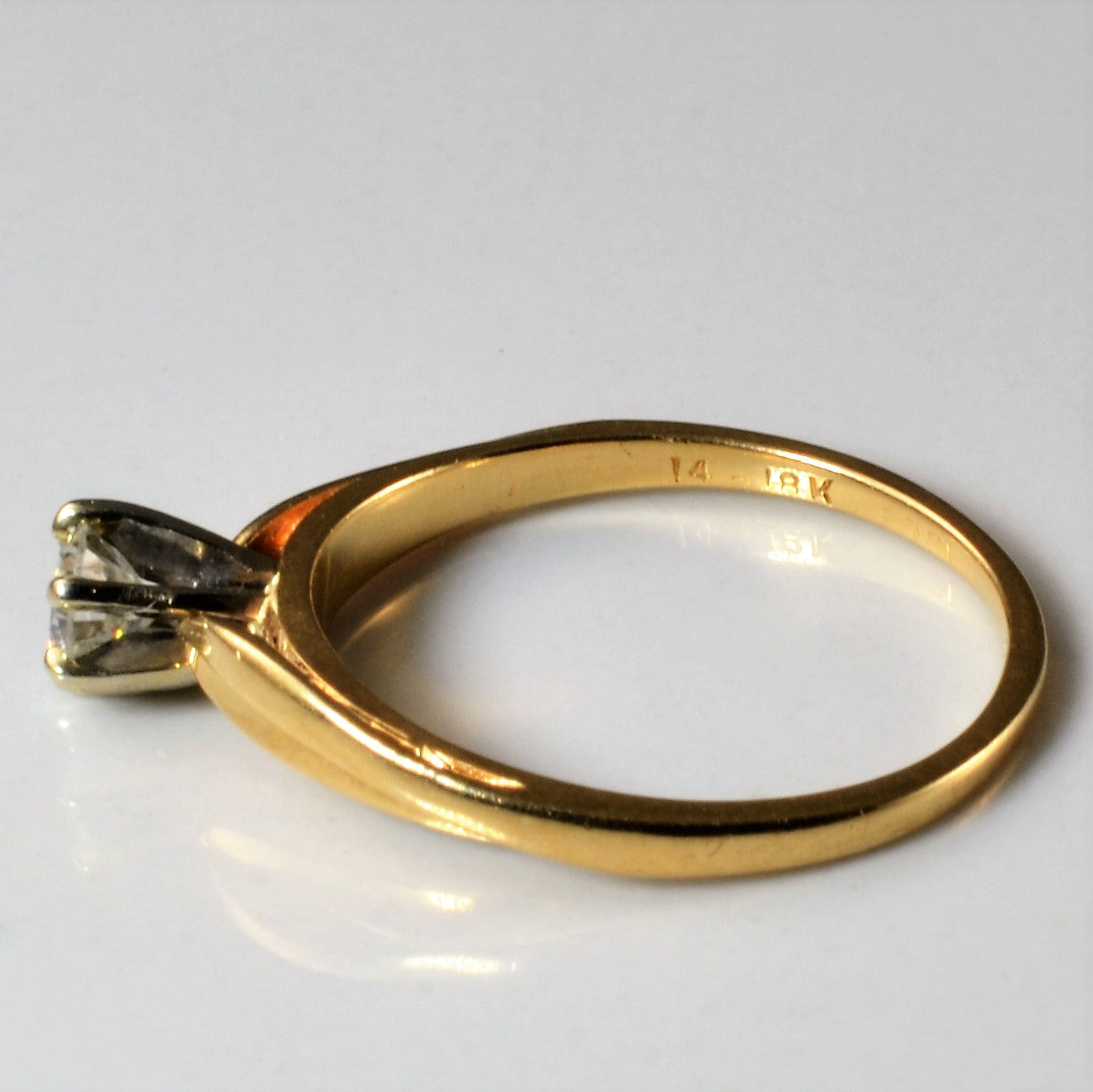 Six Prong Solitaire Diamond Ring | 0.24ct | SZ 5.75 |