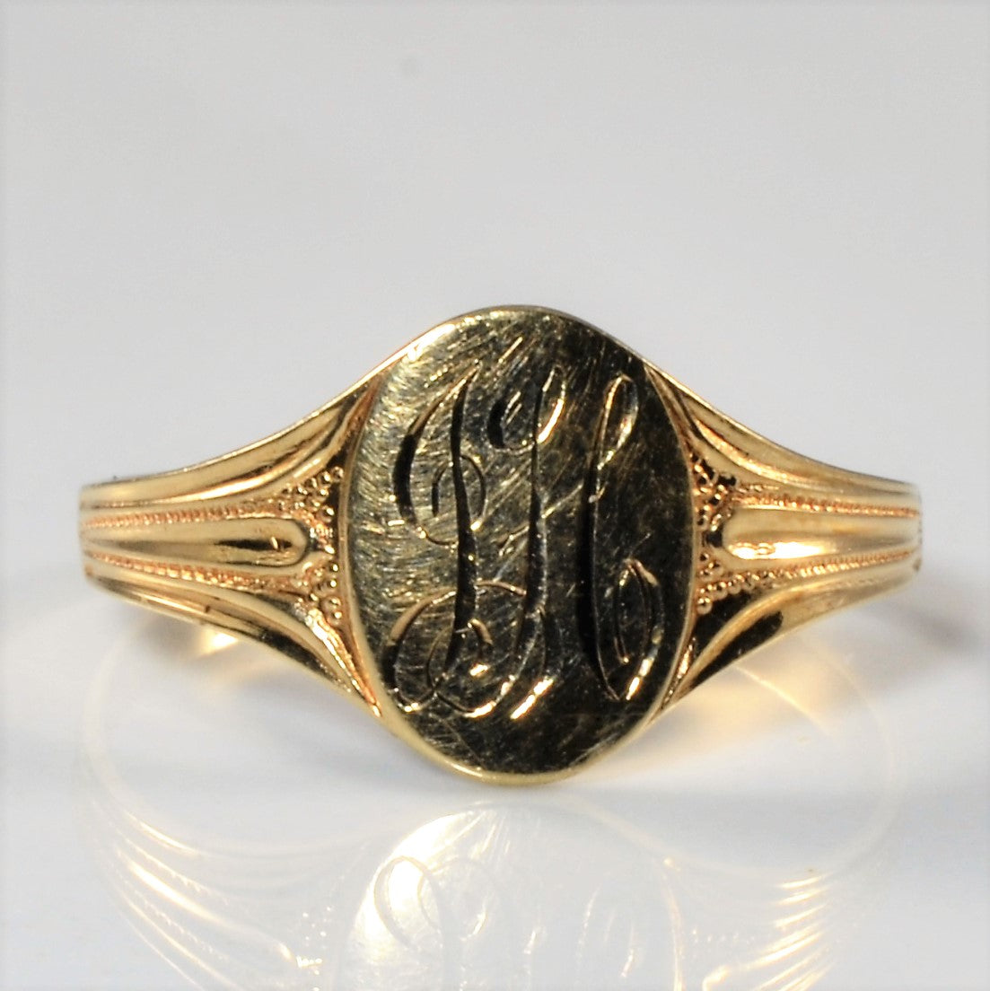 Initial 'JH' Signet Ring | SZ 7.75 |