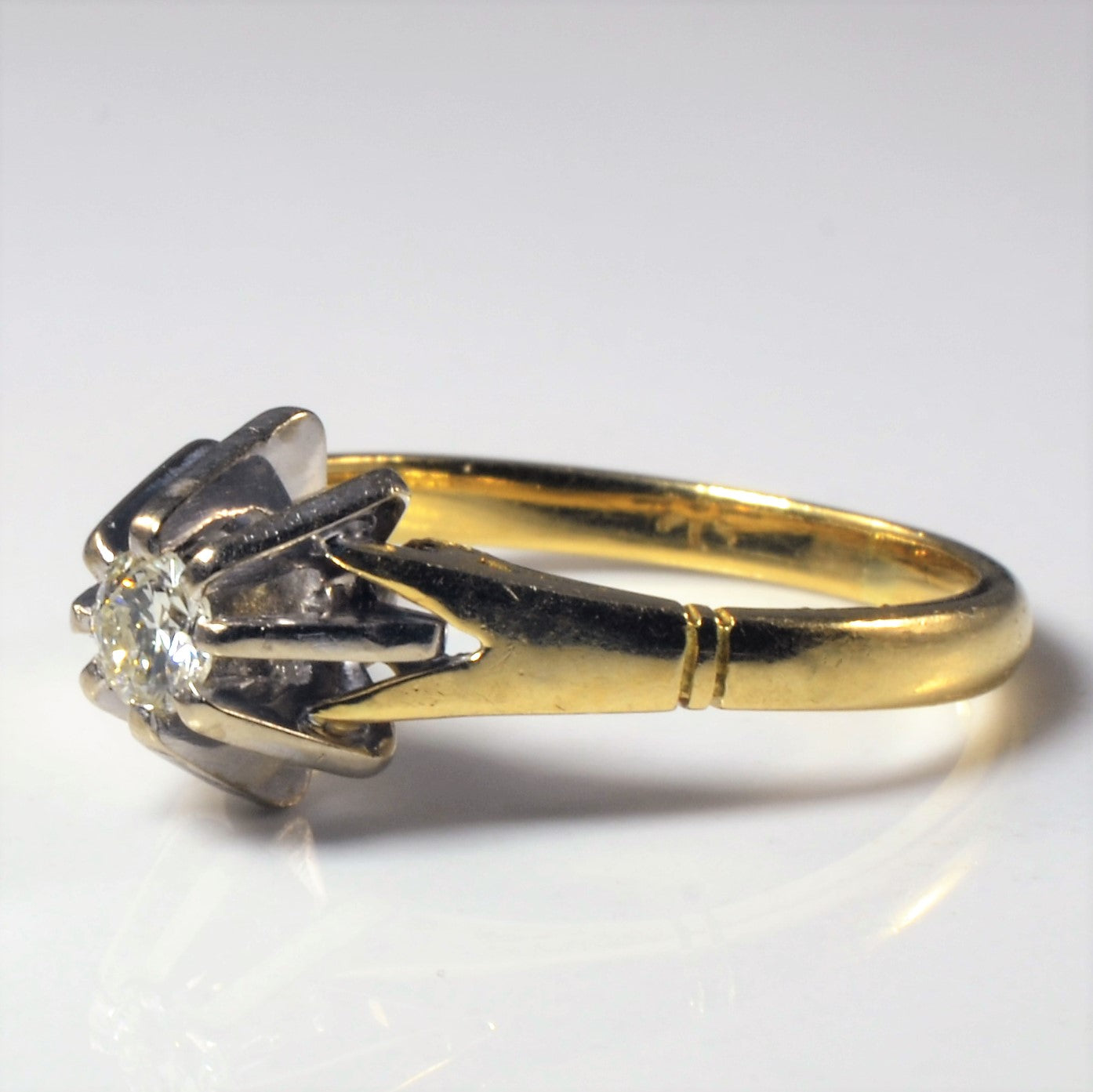 Starburst Diamond Solitaire Ring | 0.20ct | SZ 6 |