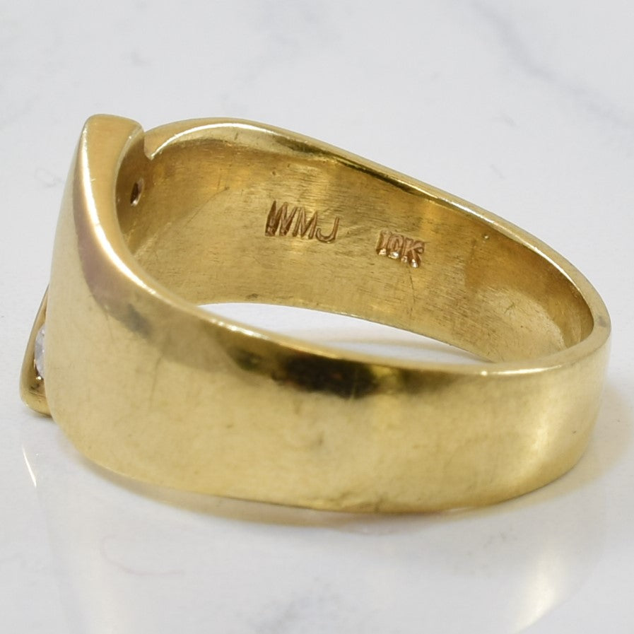 Four Stone Diamond Channel Bypass Ring | 0.16ctw | SZ 7.5 |