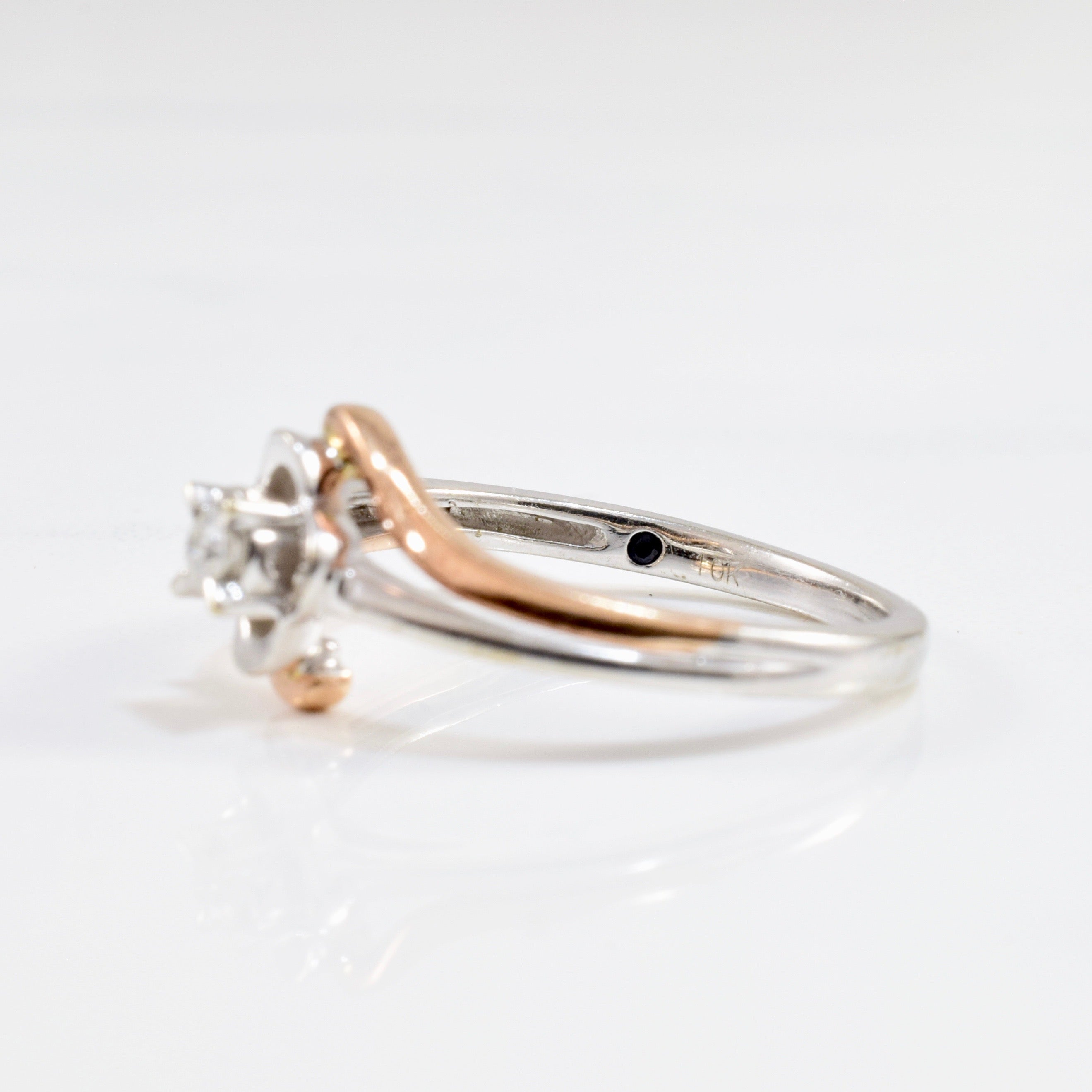 Floral Diamond Ring | 0.05 ct SZ 6 |