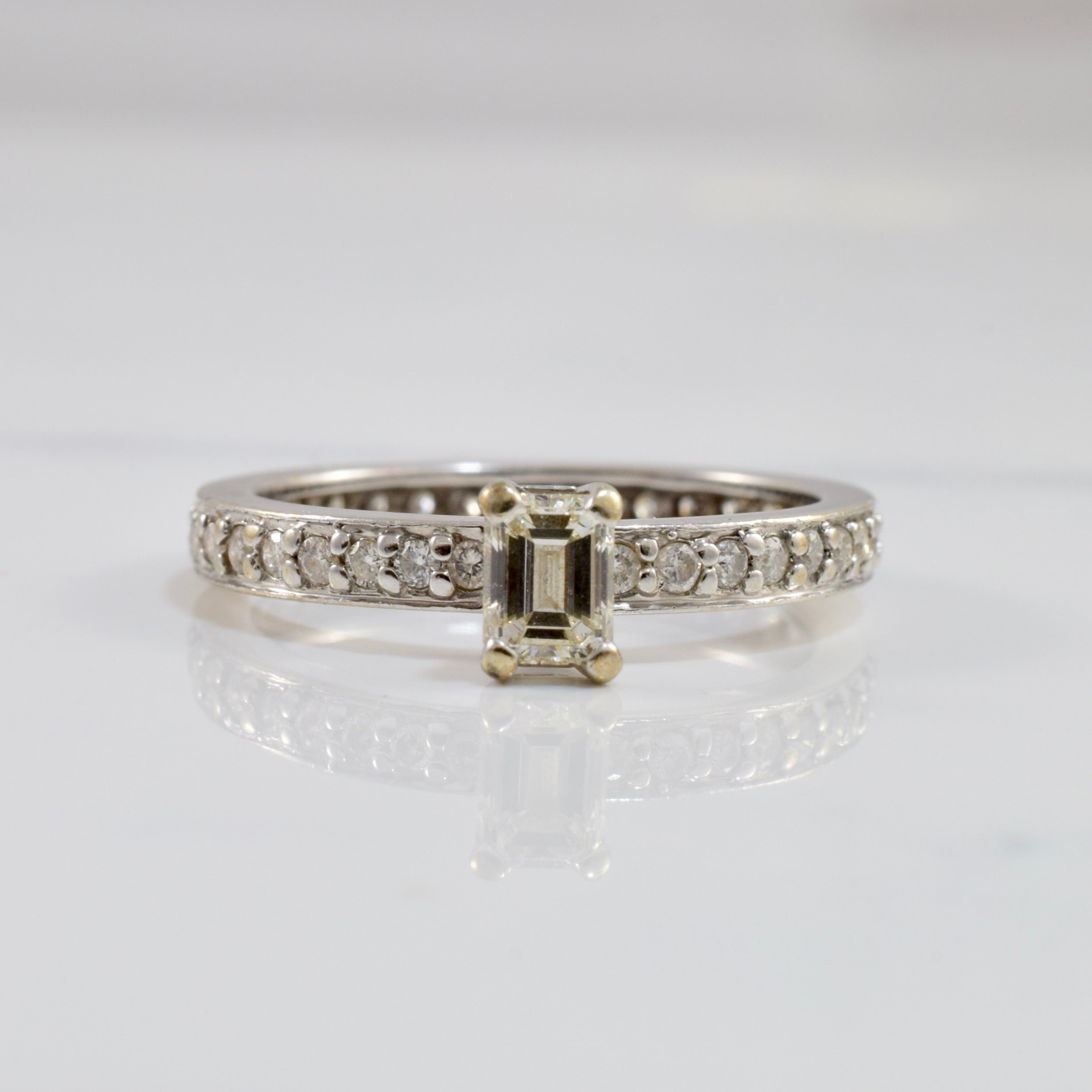 Full Eternity Solitaire Engagement Ring | 0.97 ctw SZ 6.75 |