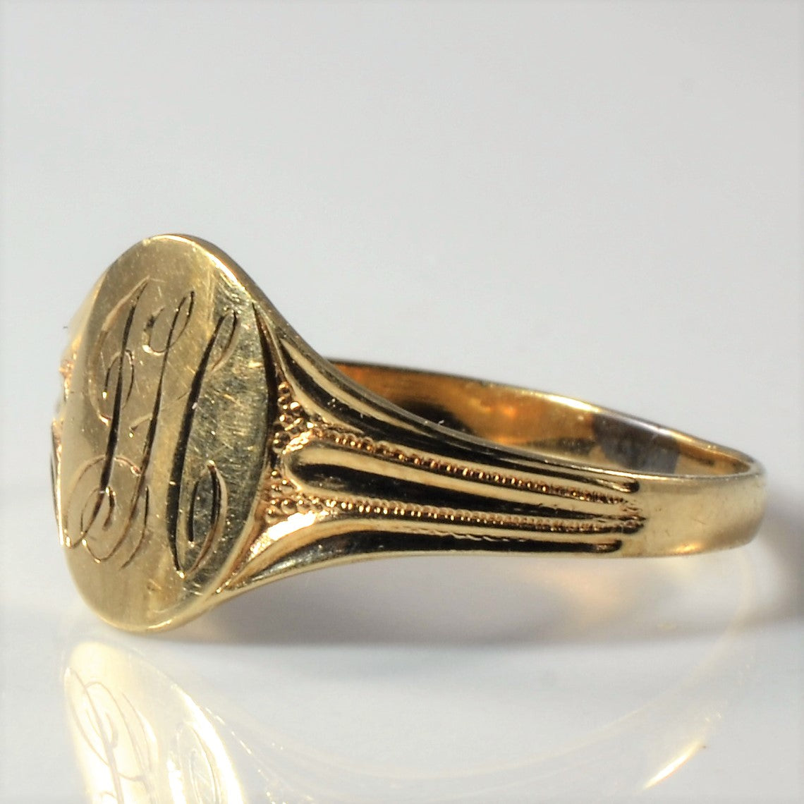 Initial 'JH' Signet Ring | SZ 7.75 |