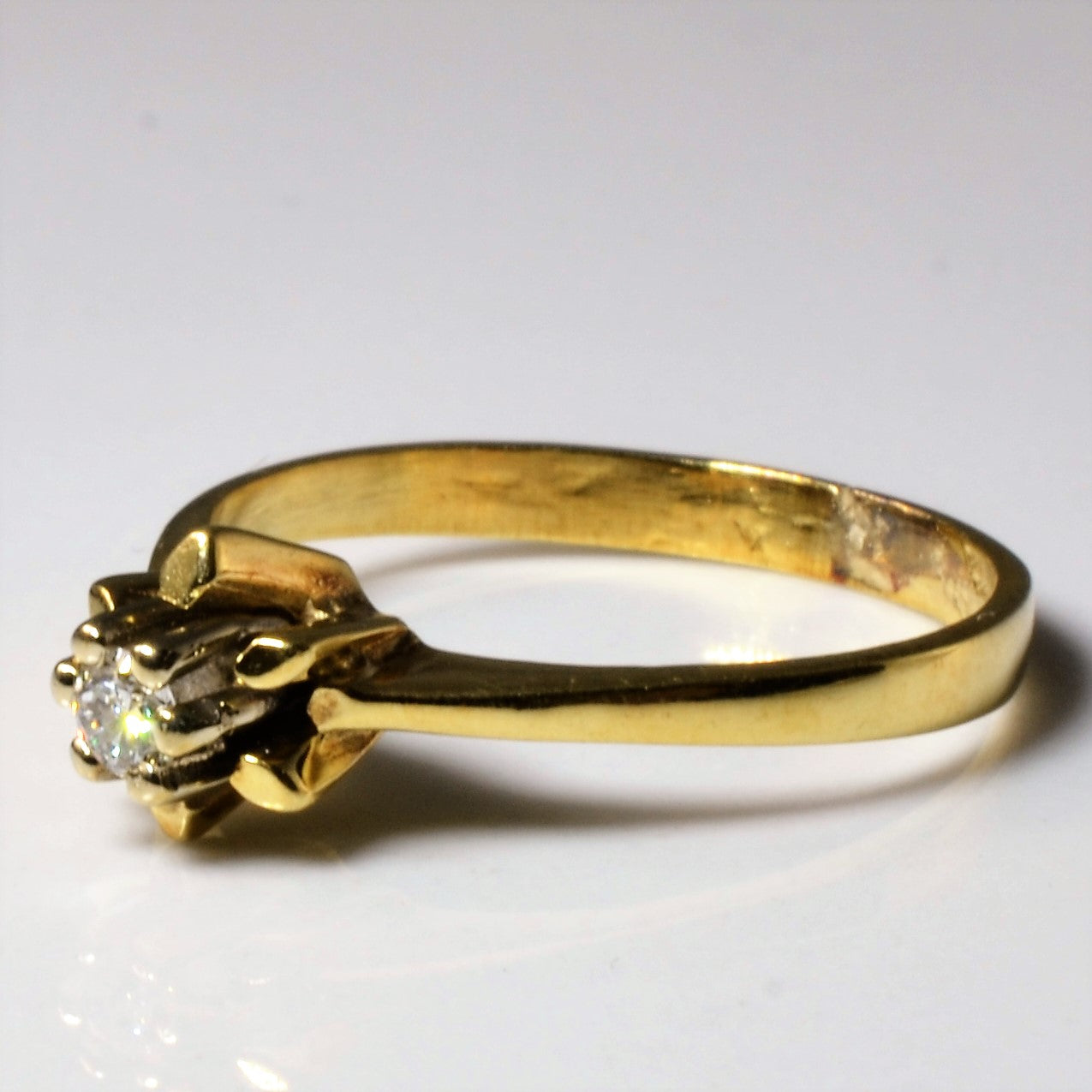 Petite Floral Diamond Ring | 0.08ct | SZ 7 |