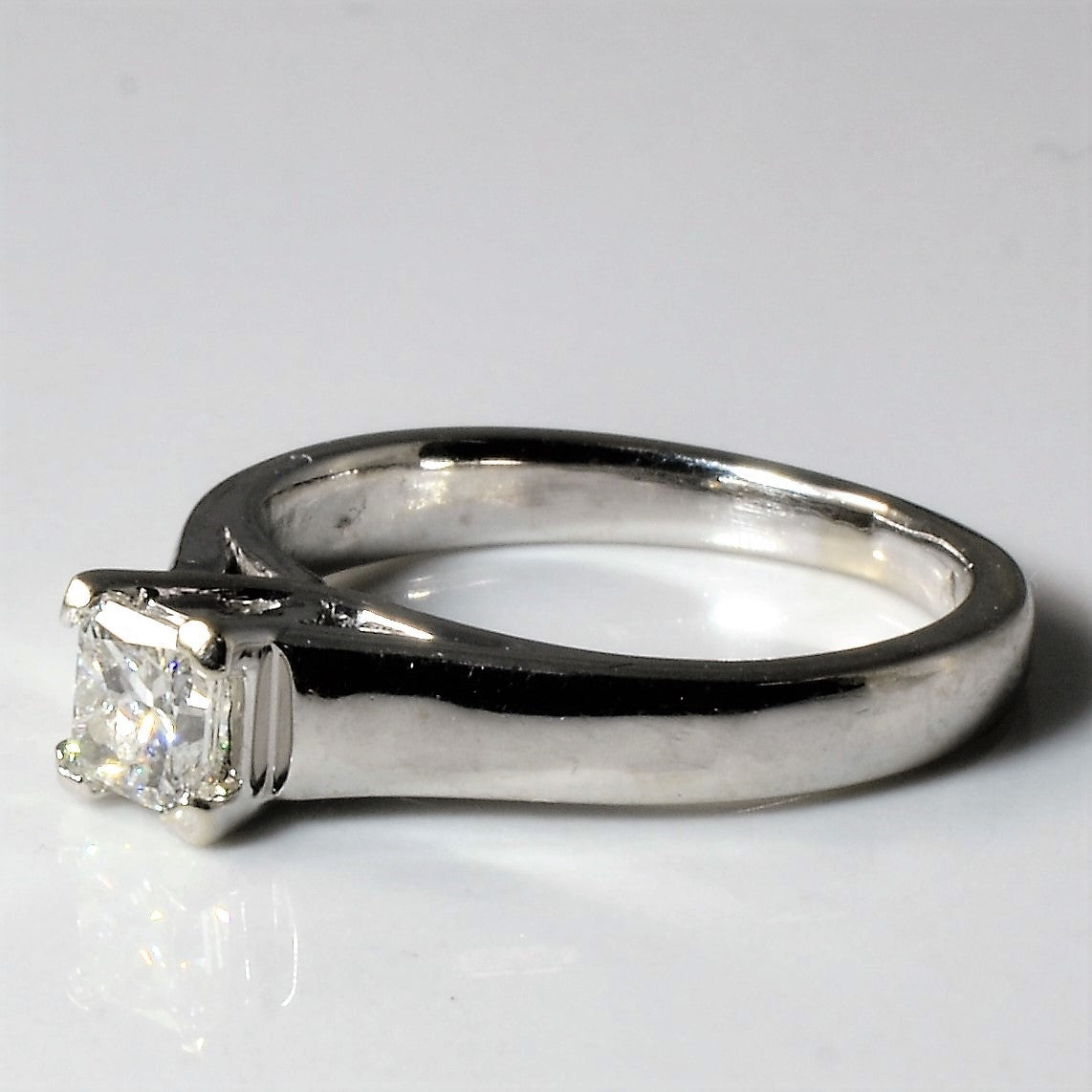 Solitaire Princess Diamond Ring | 0.37ct | SZ 4 |