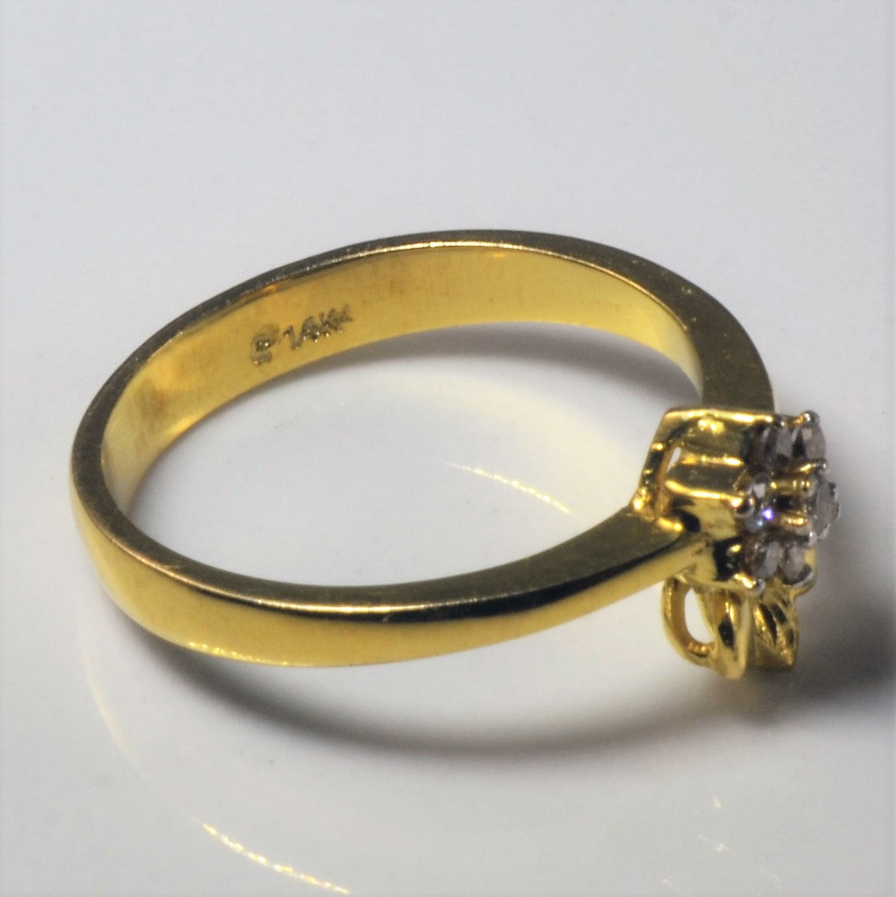 Diamond Pineapple Ring | 0.11ctw | SZ 6.25 |