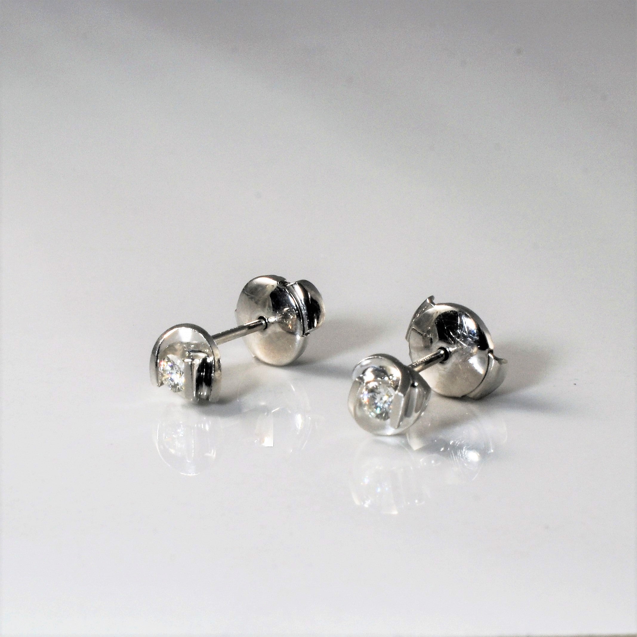 TSL' Tension Set Diamond Stud Earrings | 0.15ctw |