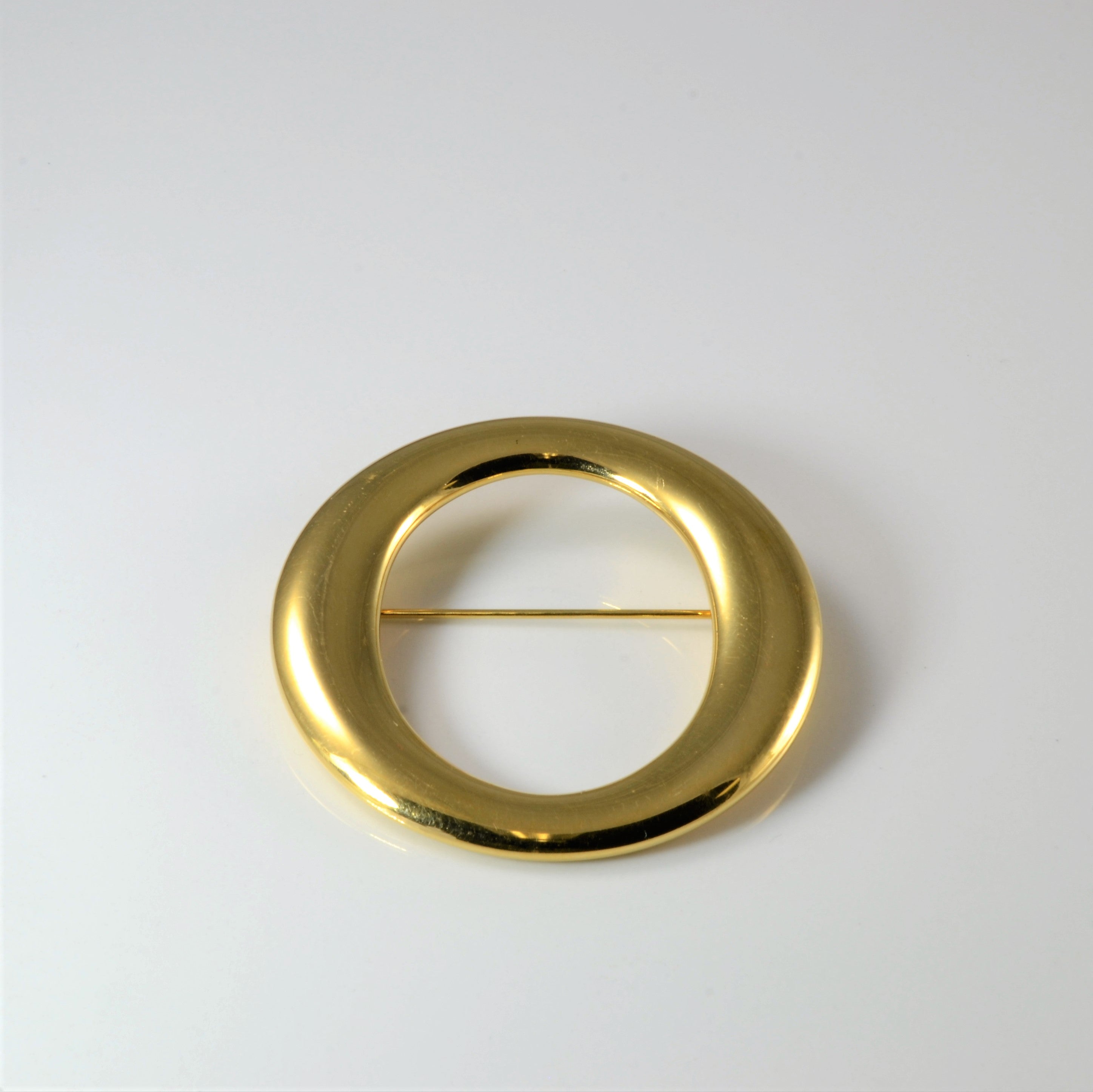 Tiffany Elsa Peretti Sevillana O Large 18K Pin Brooch |