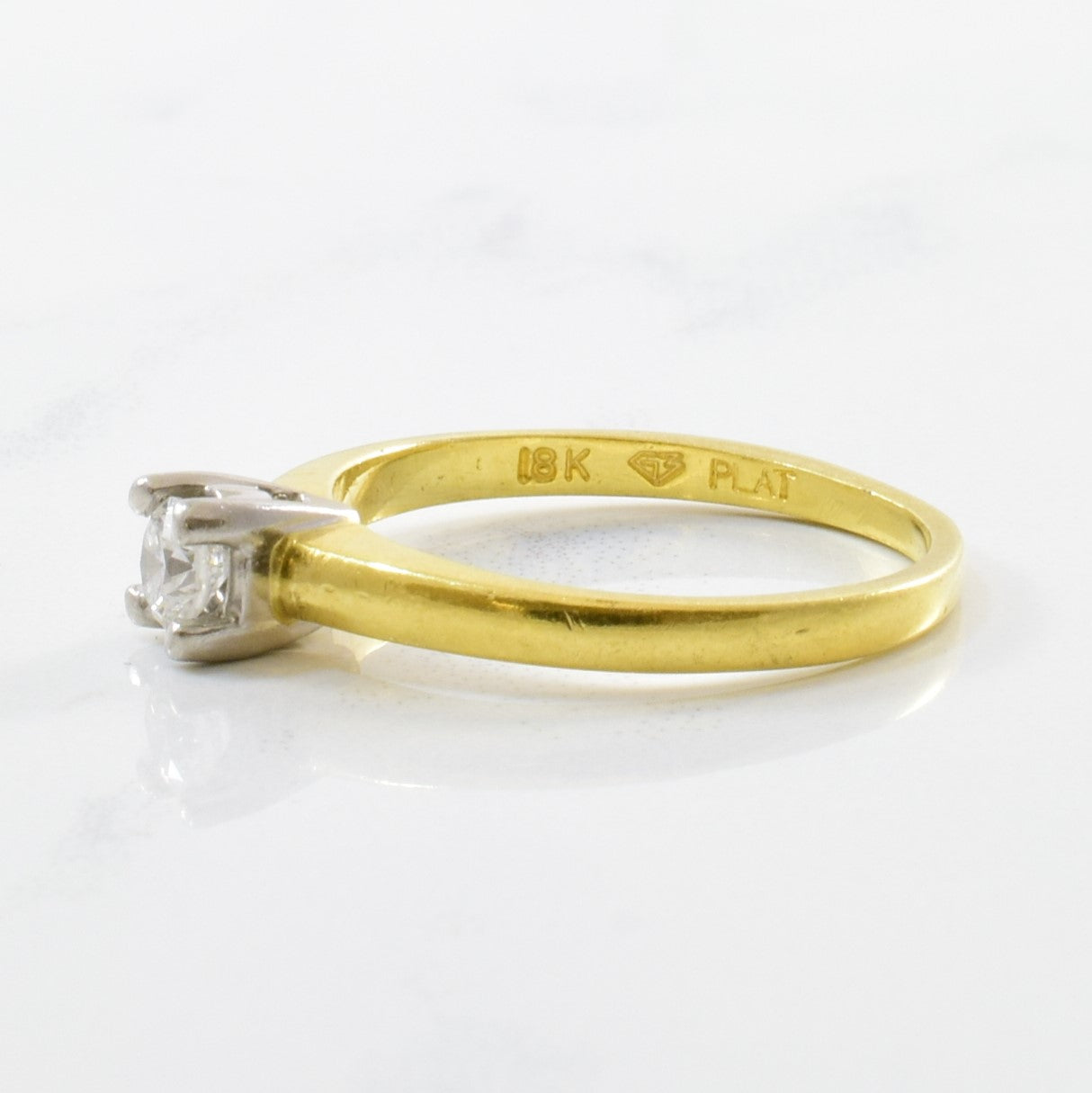 Solitaire Diamond Engagement Ring | 0.17ct | SZ 5.75 |