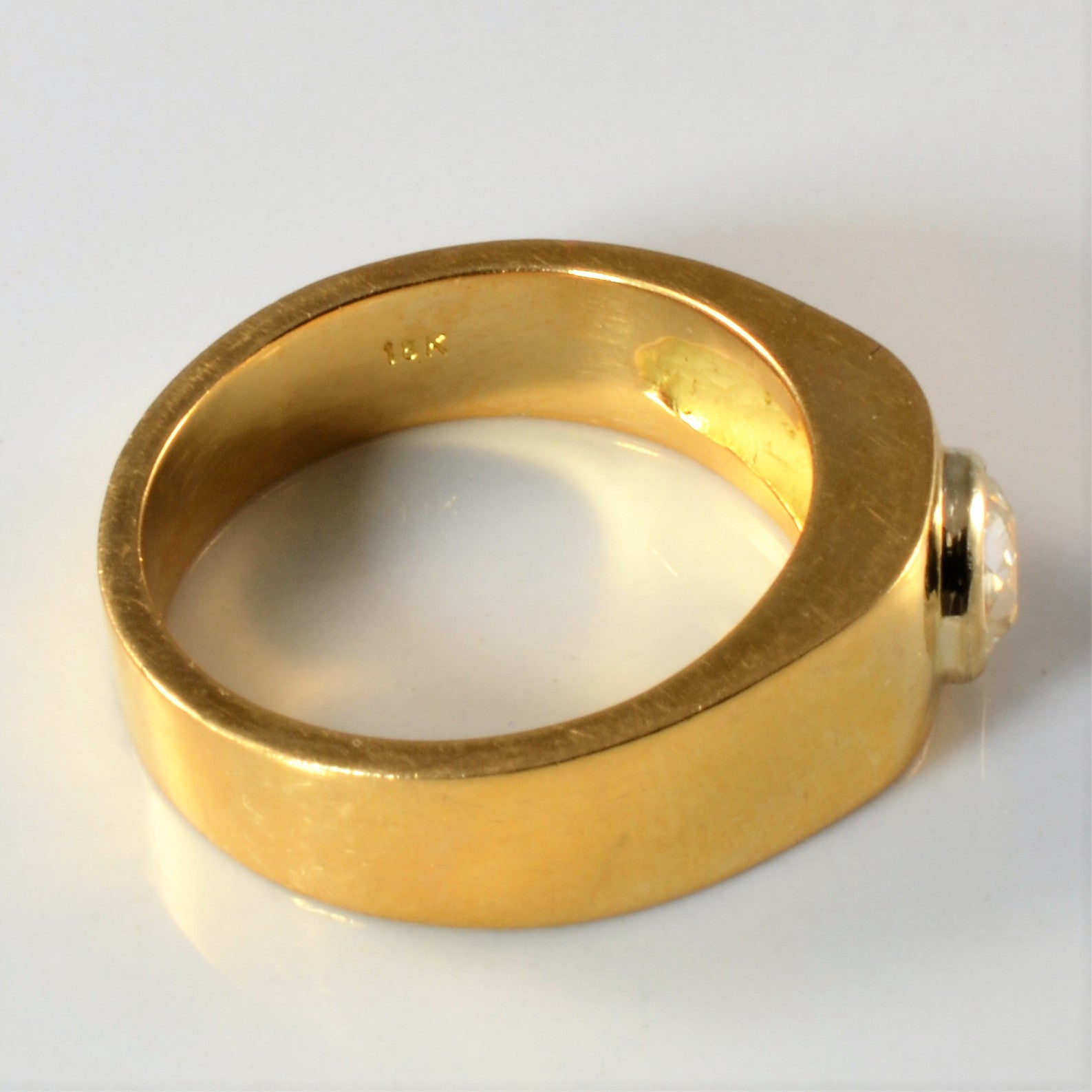 Bezel Set Old European Diamond Ring Circa 1950s | 0.81ct | SZ 10.5 |