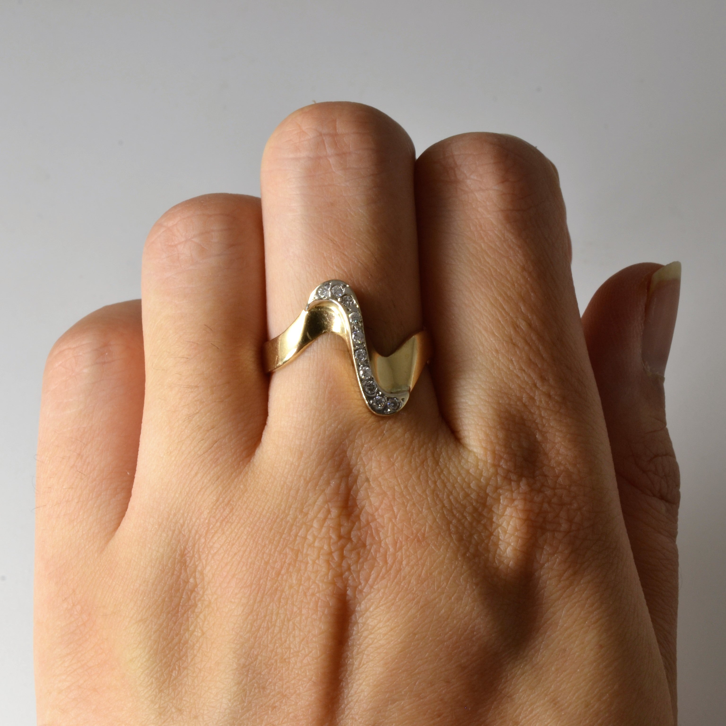 Bypass Diamond Ring | 0.25ctw | SZ 7.25 |