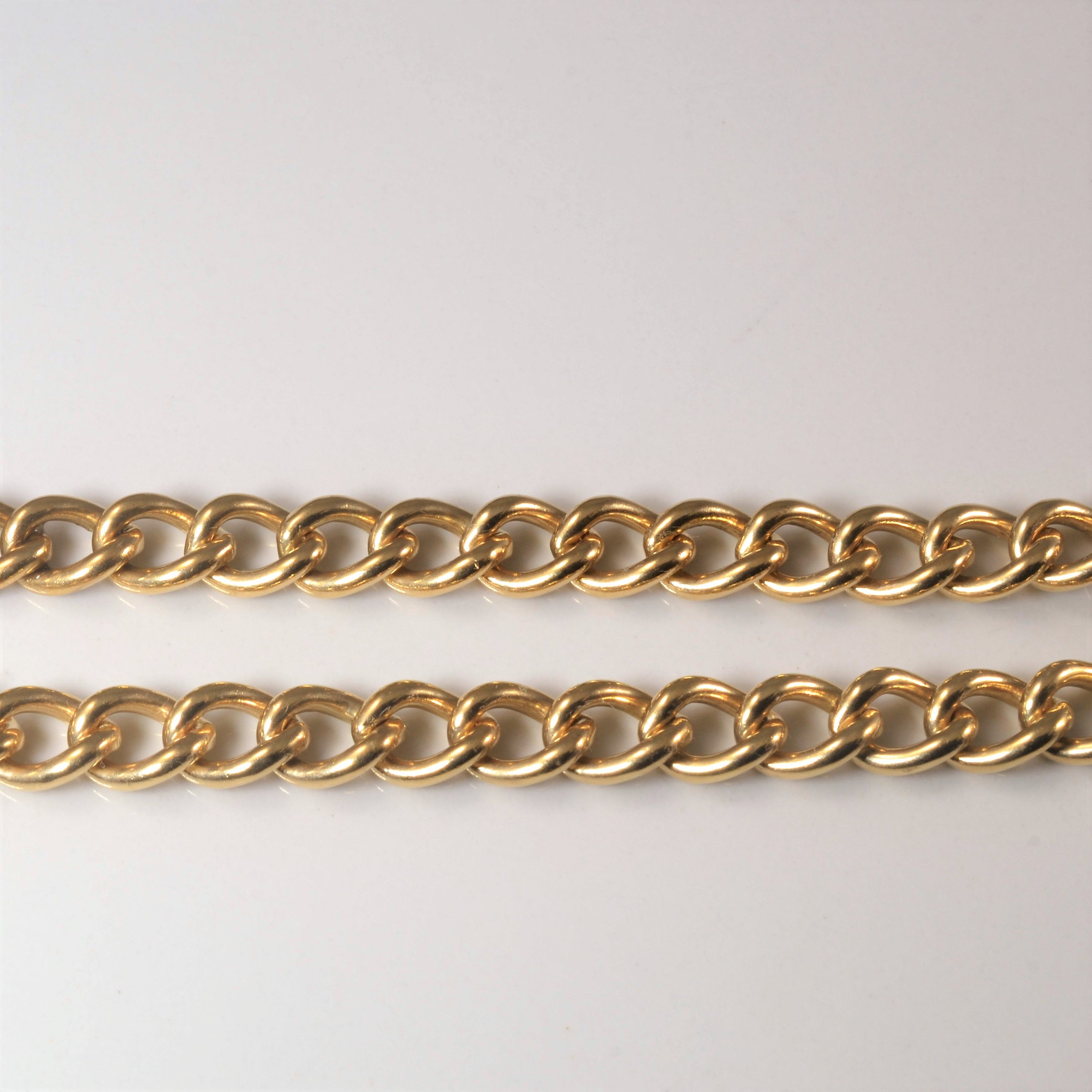 Yellow Gold Cable Chain Bracelet | 7.5"|