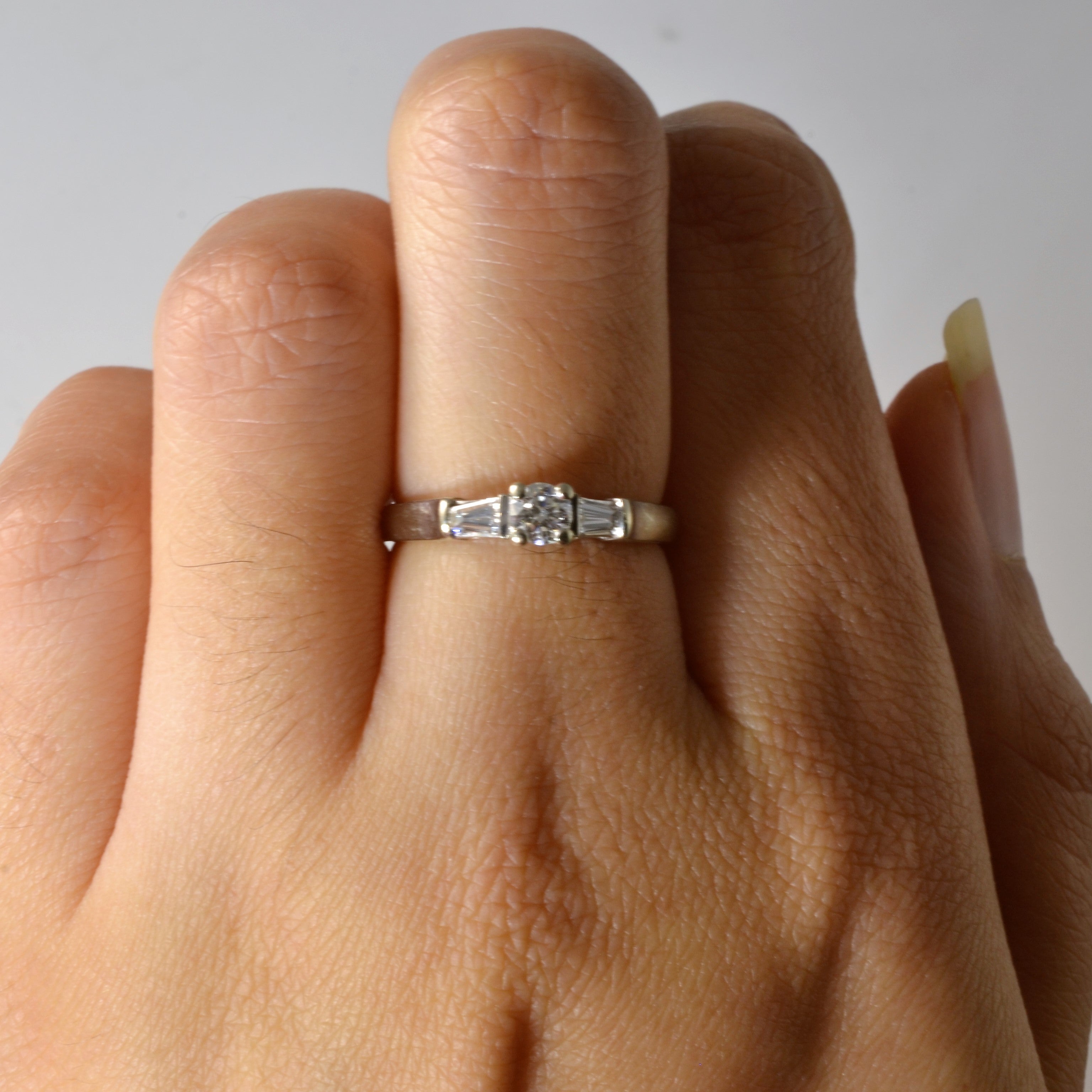 Three Stone Diamond Ring | 0.37ctw | SZ 5.5 |
