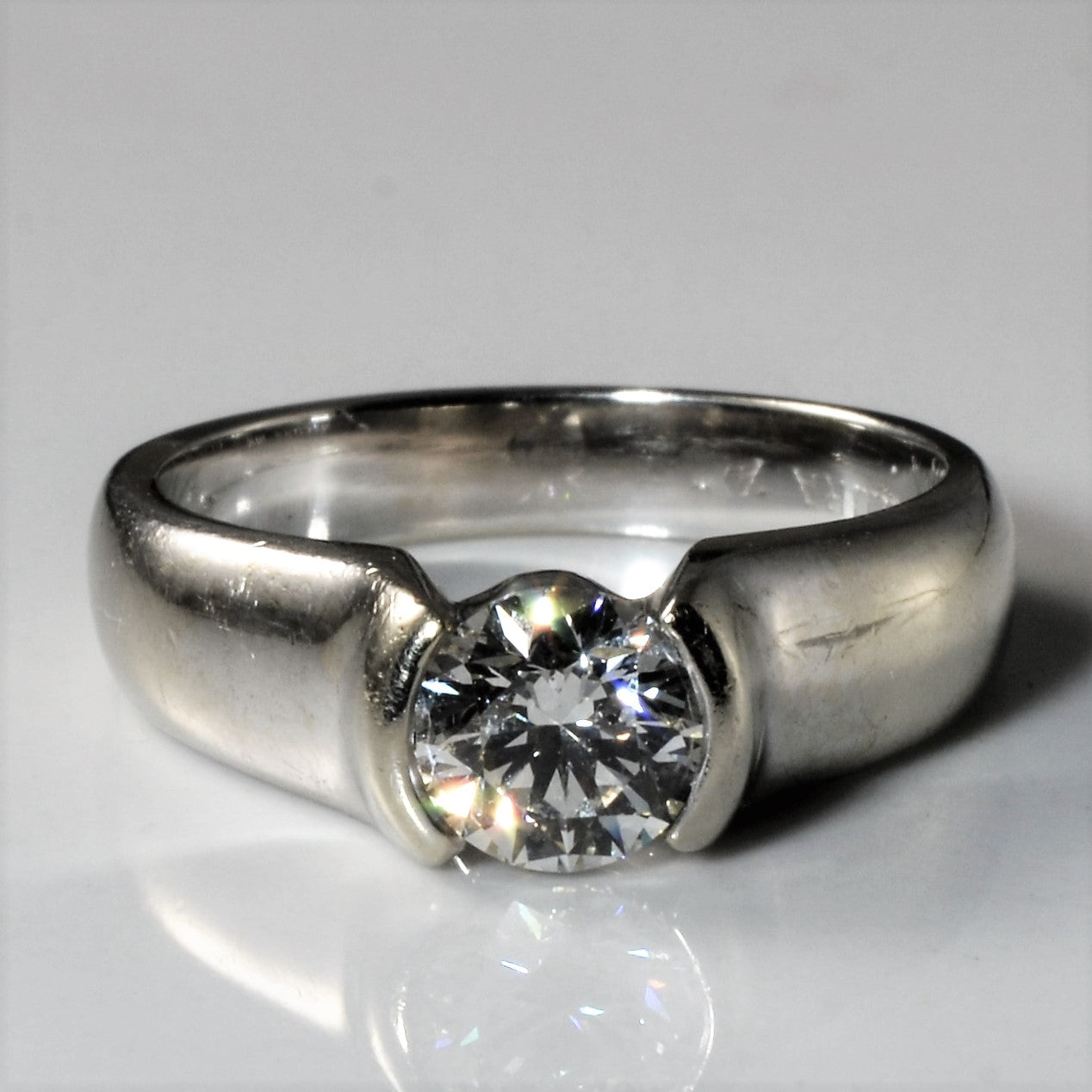 Semi Bezel Diamond Ring | 0.78ct | SZ 6 |