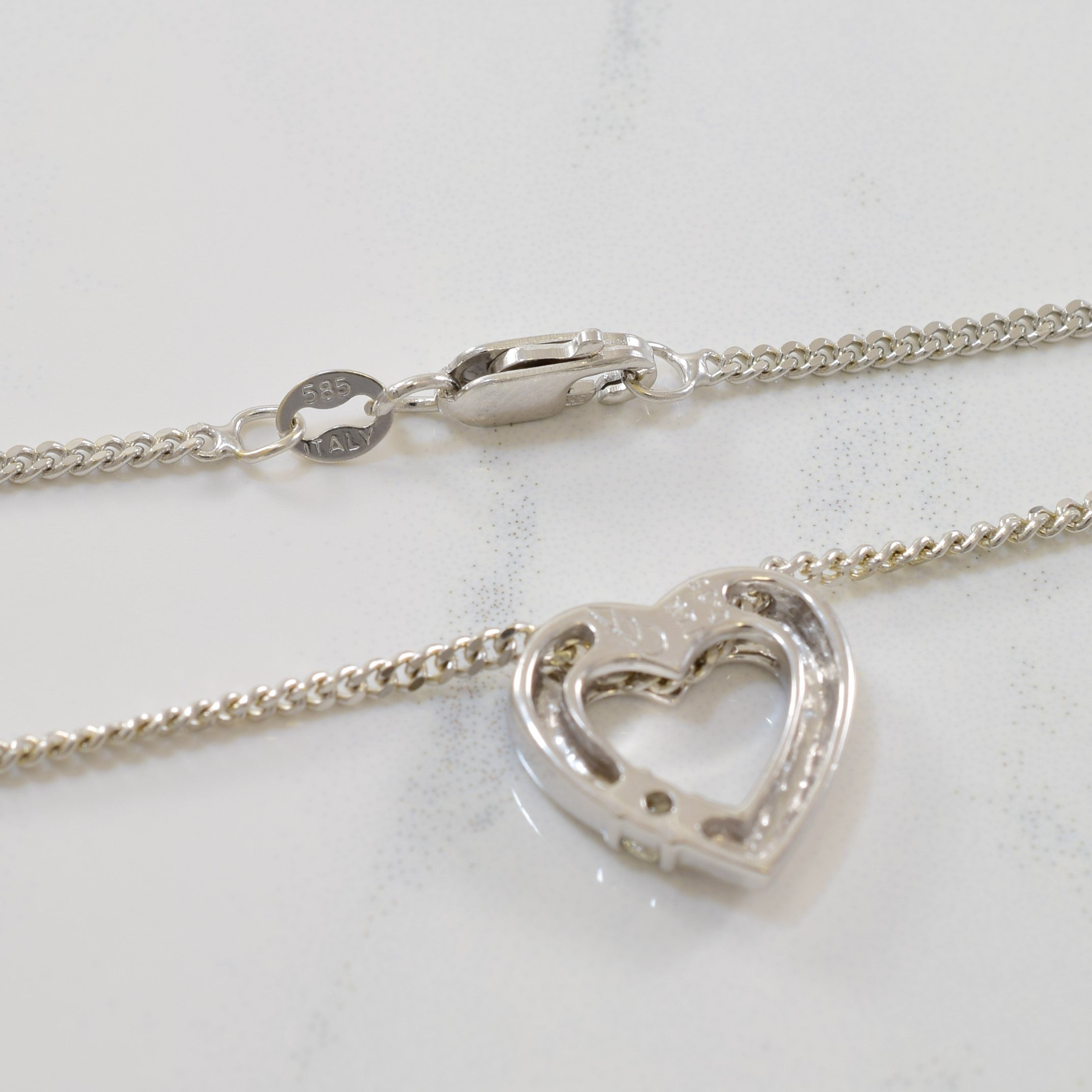 Diamond Heart Necklace | 0.05ct | 18" |