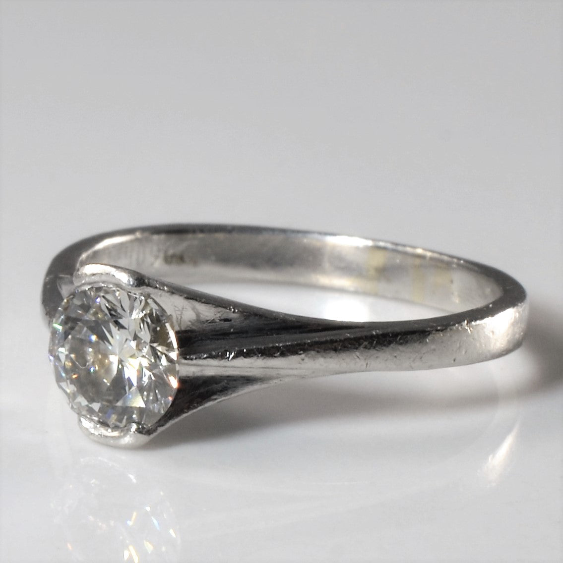 Solitaire Semi Bezel Diamond Ring | 0.57ct | SZ 4 |
