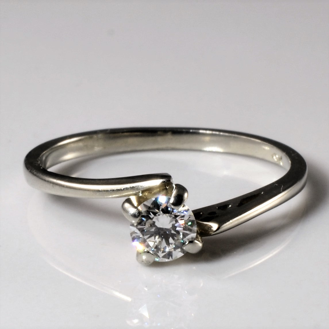 Bypass Solitaire Diamond Ring | 0.25ct | SZ 6.5 |
