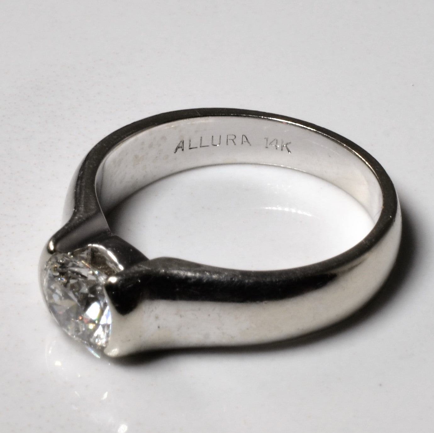 Semi Bezel Diamond Ring | 0.78ct | SZ 6 |