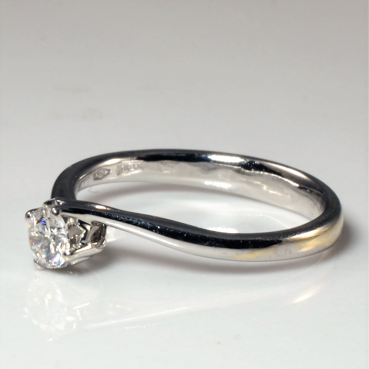 Bypass Solitaire Diamond Ring | 0.17ct | SZ 4.25 |