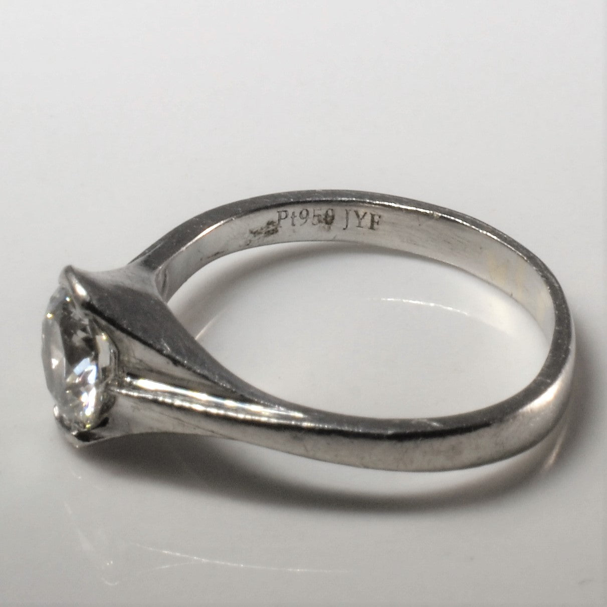 Solitaire Semi Bezel Diamond Ring | 0.57ct | SZ 4 |