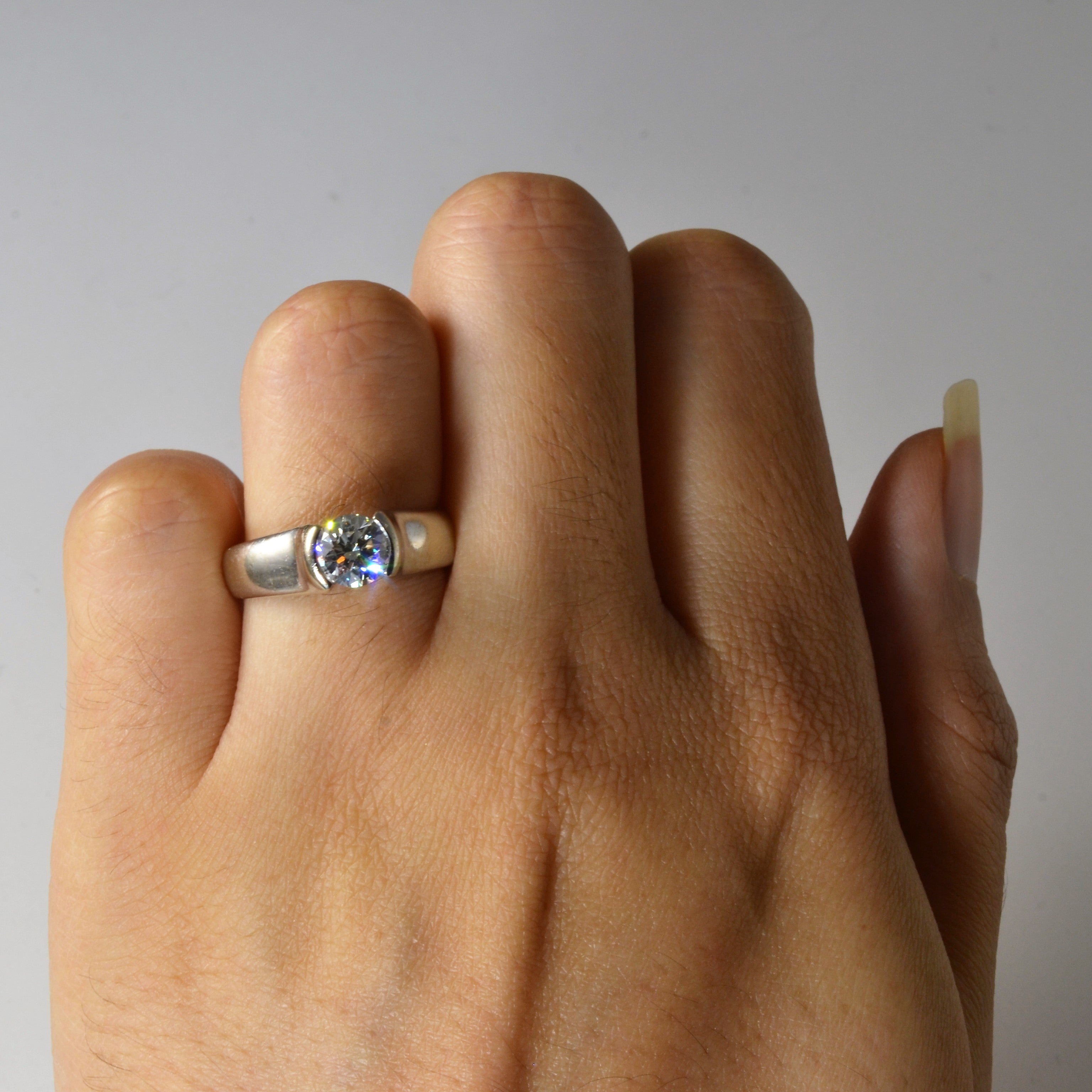 Semi Bezel Diamond Ring | 0.78ct | SZ 6 |