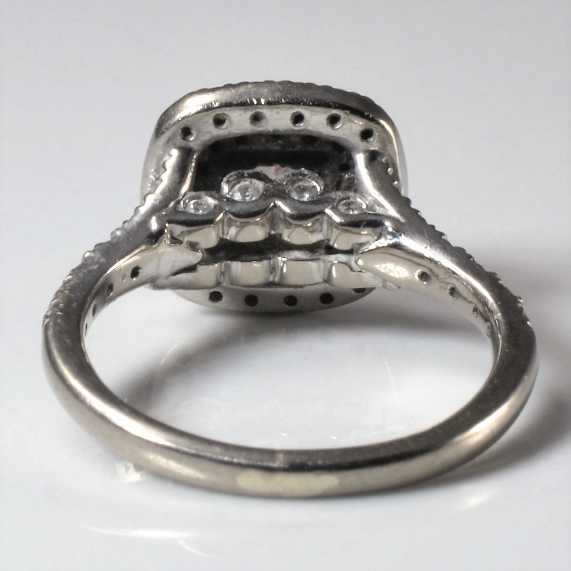 Double Halo Diamond Engagement Ring | 0.97ctw | SZ 4.5 |