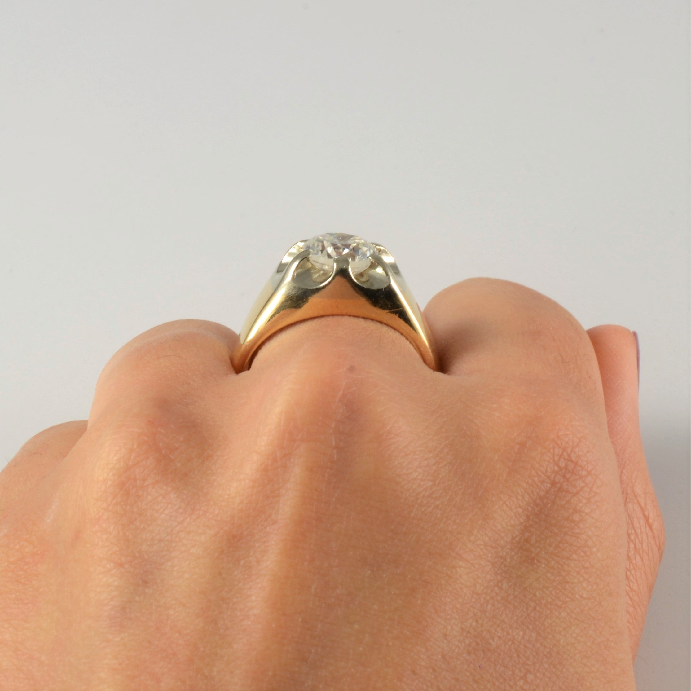 Large Illusion Set Diamond Ring | 2.25ct | SZ 10 |