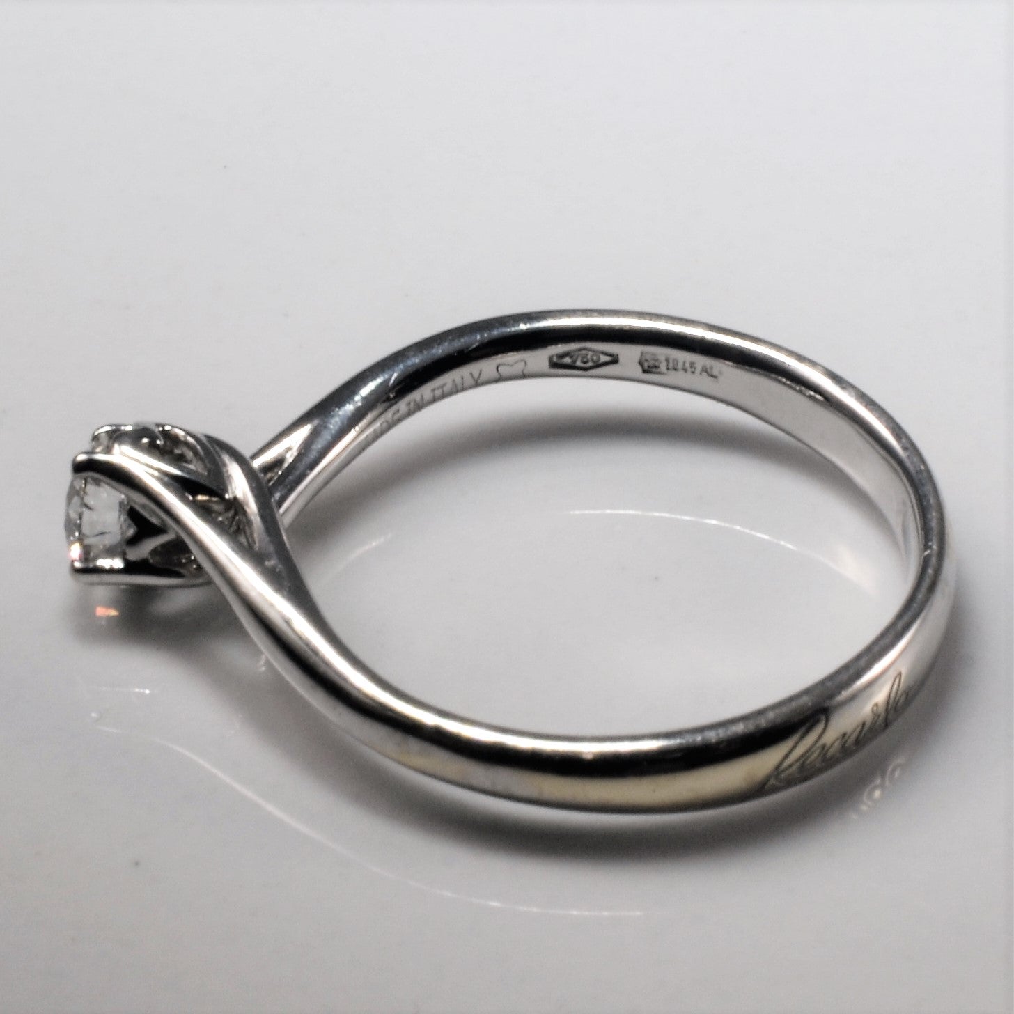 Bypass Solitaire Diamond Ring | 0.17ct | SZ 4.25 |