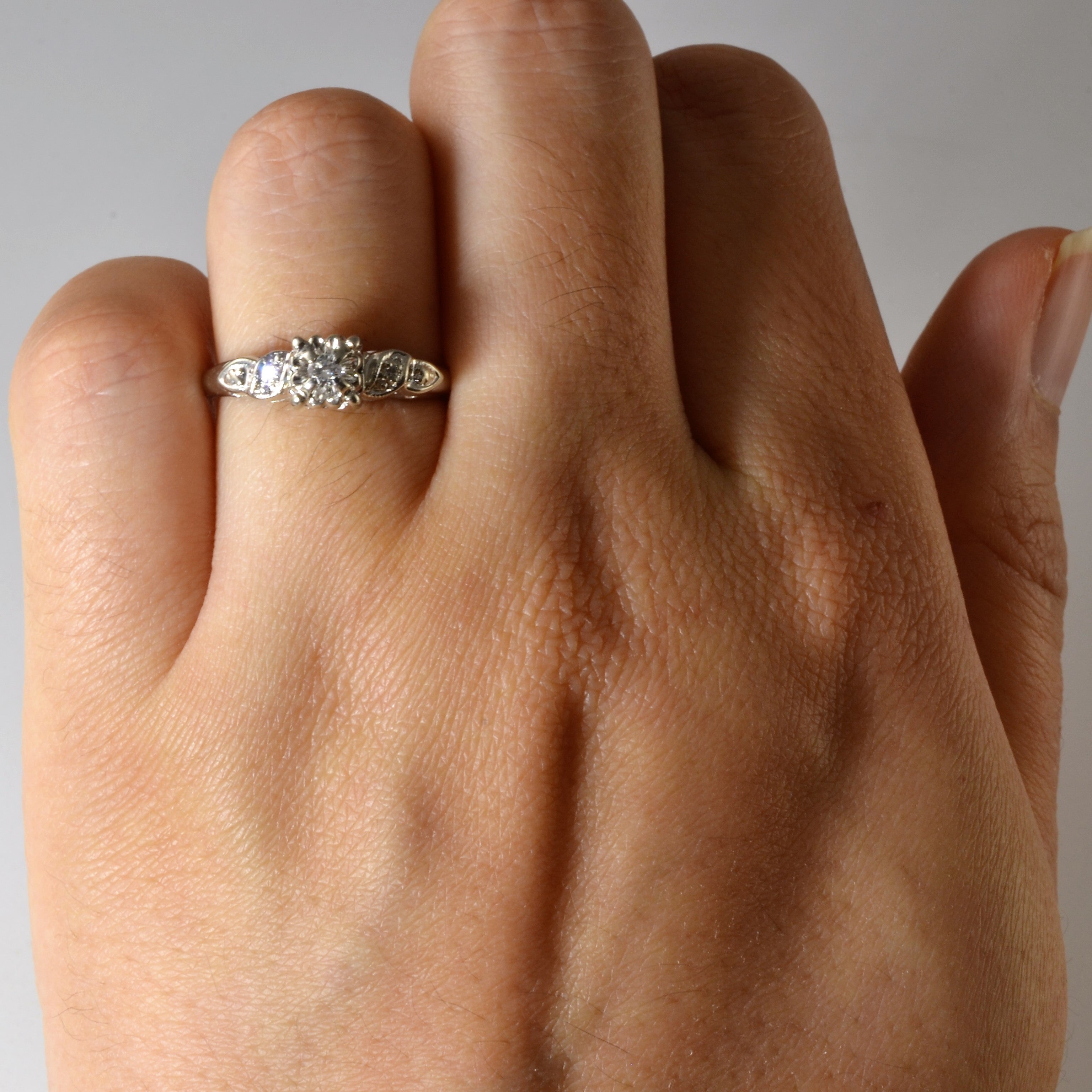 Three Stone Illusion Diamond Ring | 0.07ctw | SZ 5.75 |