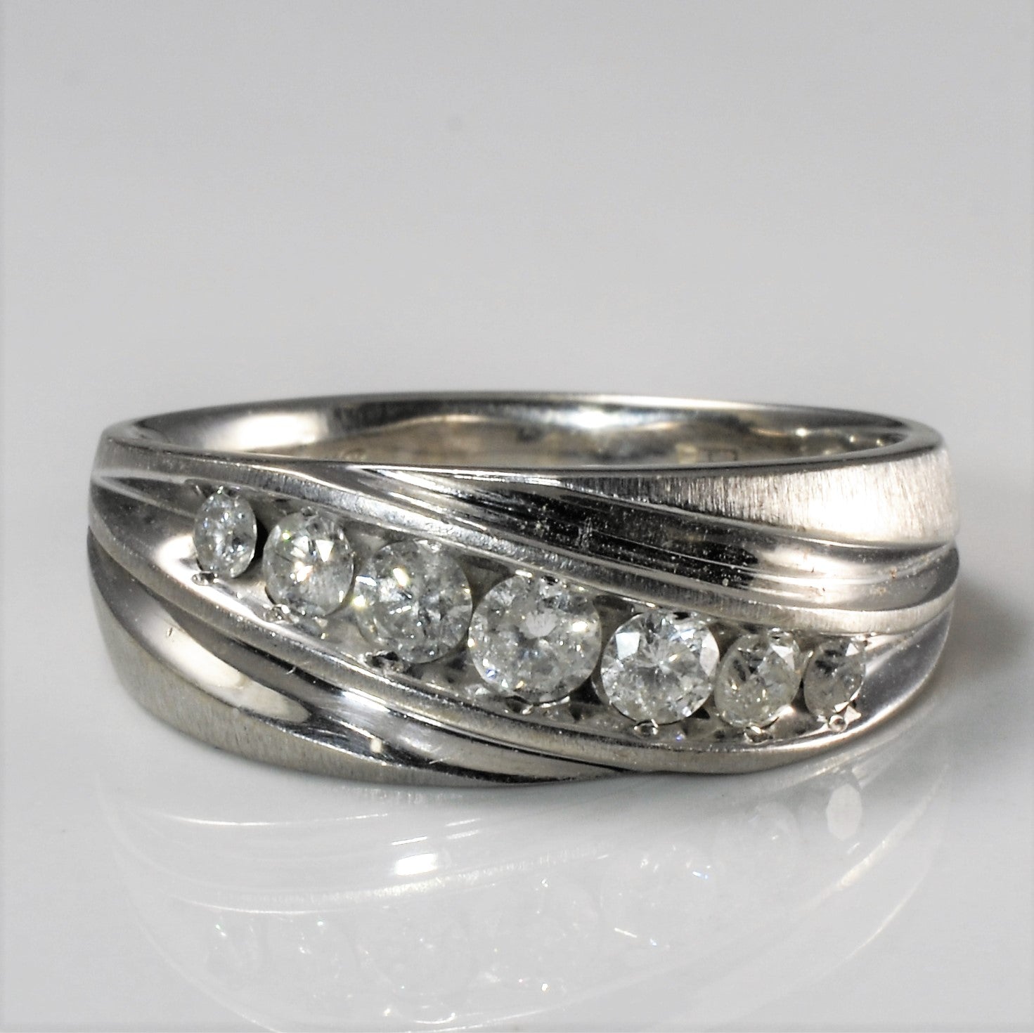 Channel Set Diamond Ring | 0.74ctw | SZ 12.5 |