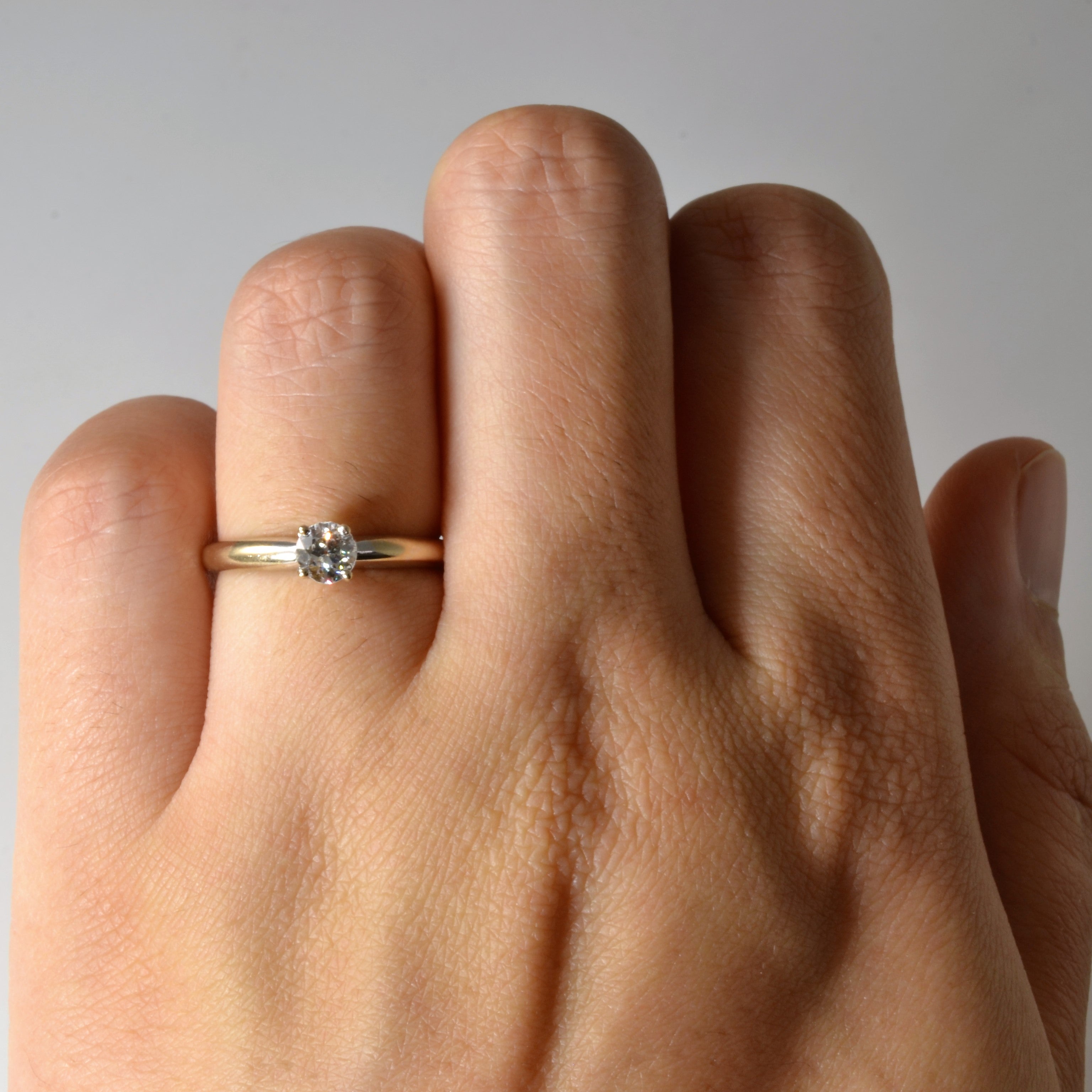Old European Solitaire Diamond Ring | 0.29ct | SZ 5.75 |