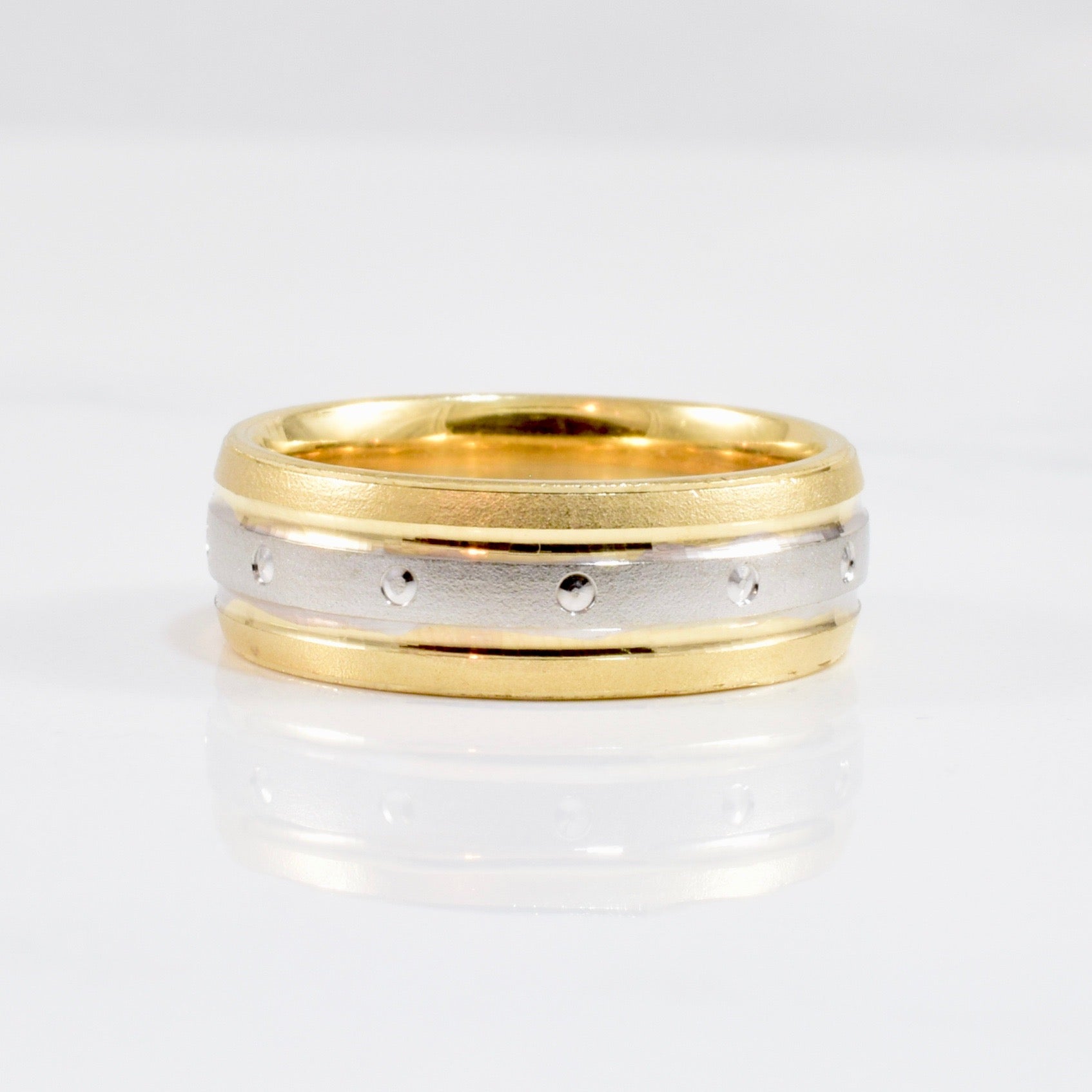 Two Tone Gold Band | SZ 6 |