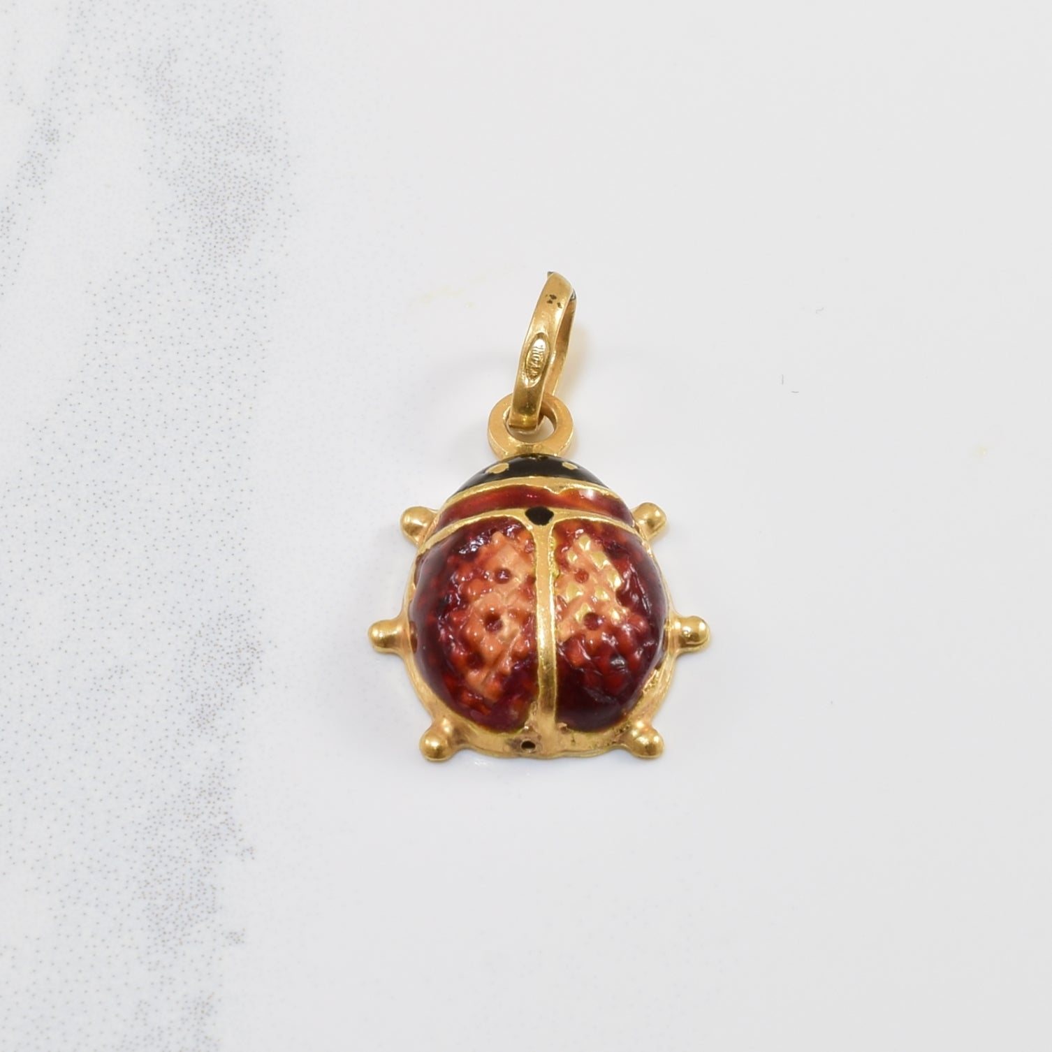 Pendentif coccinelle émaillé |